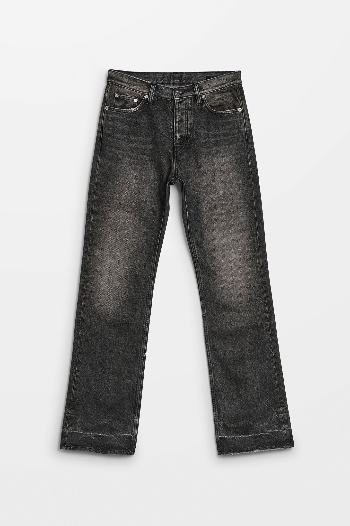 Relaxed Bootcut Jeans - Rush Jeans in Heavy Black Vintage – HOPE STHLM