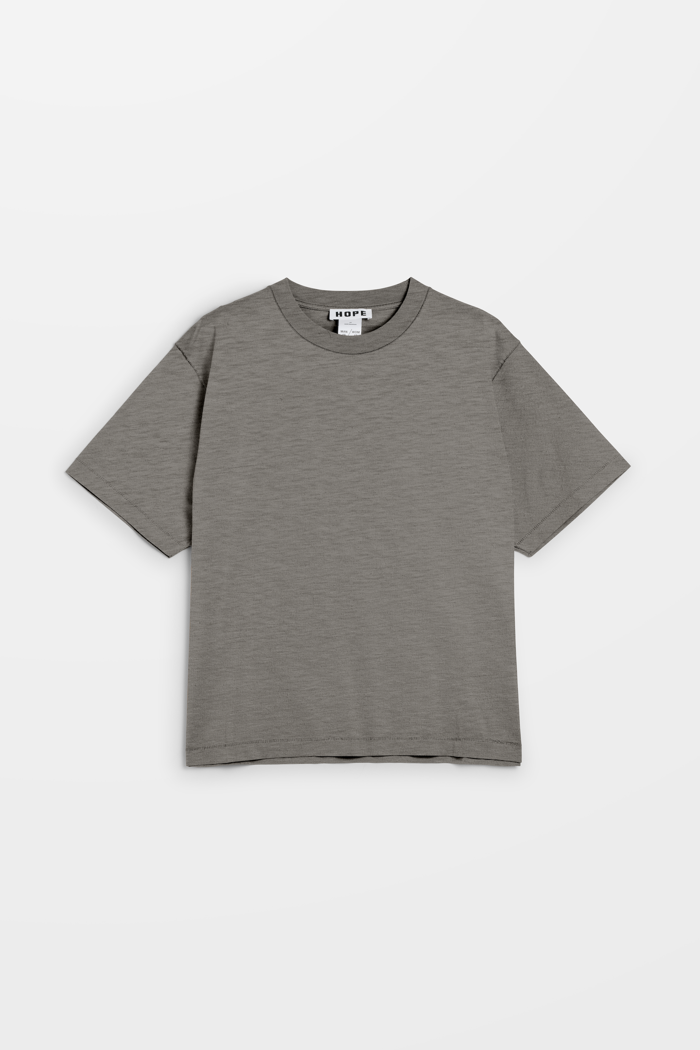 Boxy T-Shirt in Sage Grey Hemp Rib – HOPE STHLM