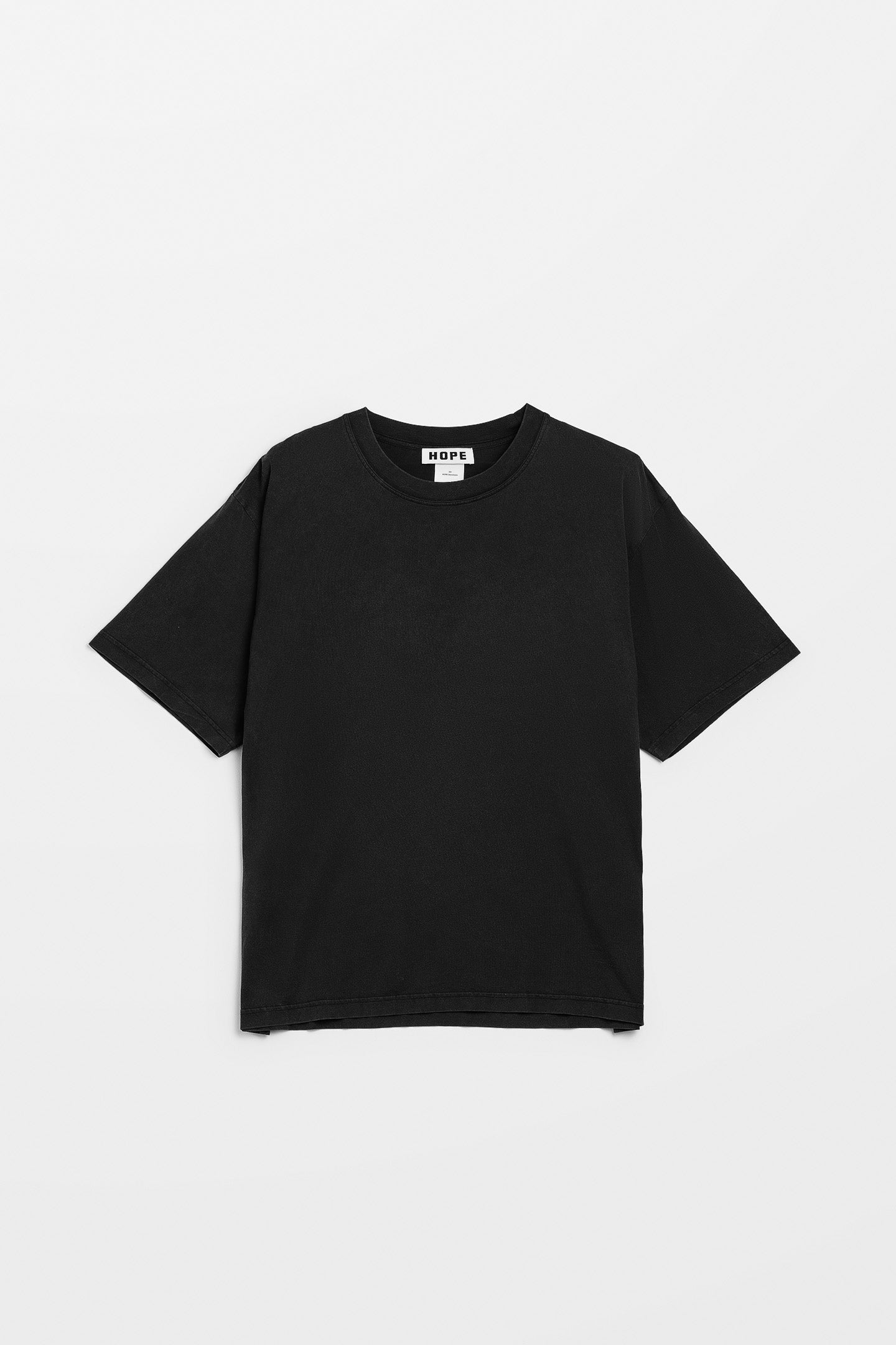 Boxy T-Shirt - Boxy Tee in Washed Black Jersey – HOPE STHLM