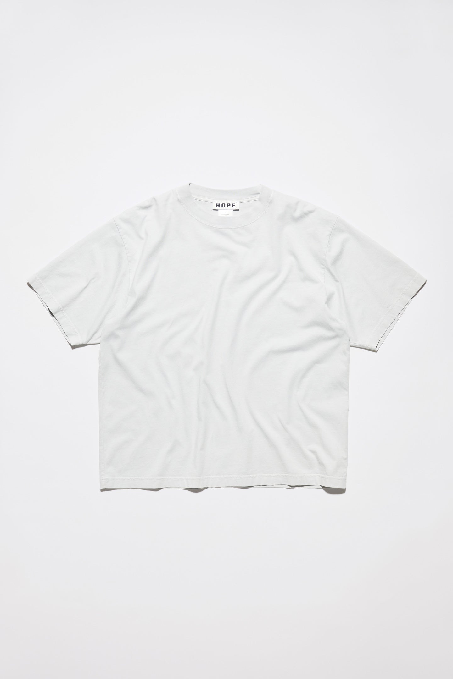 Boxy T-Shirt - Boxy Tee in Washed Cloud Grey Jersey – HOPE STHLM
