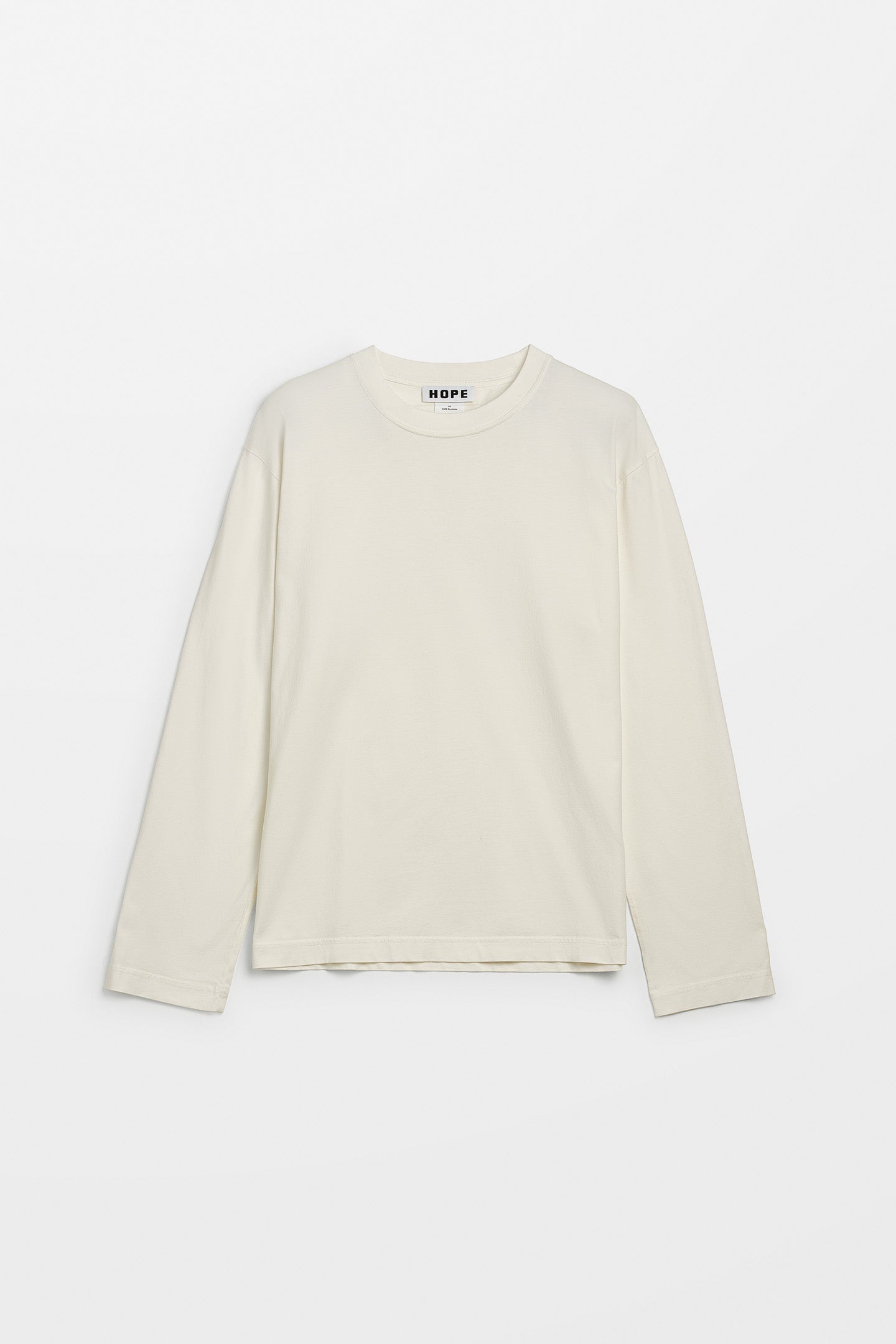 Relaxed Longsleeve - Spark Longsleeve in Off White Jersey – HOPE STHLM