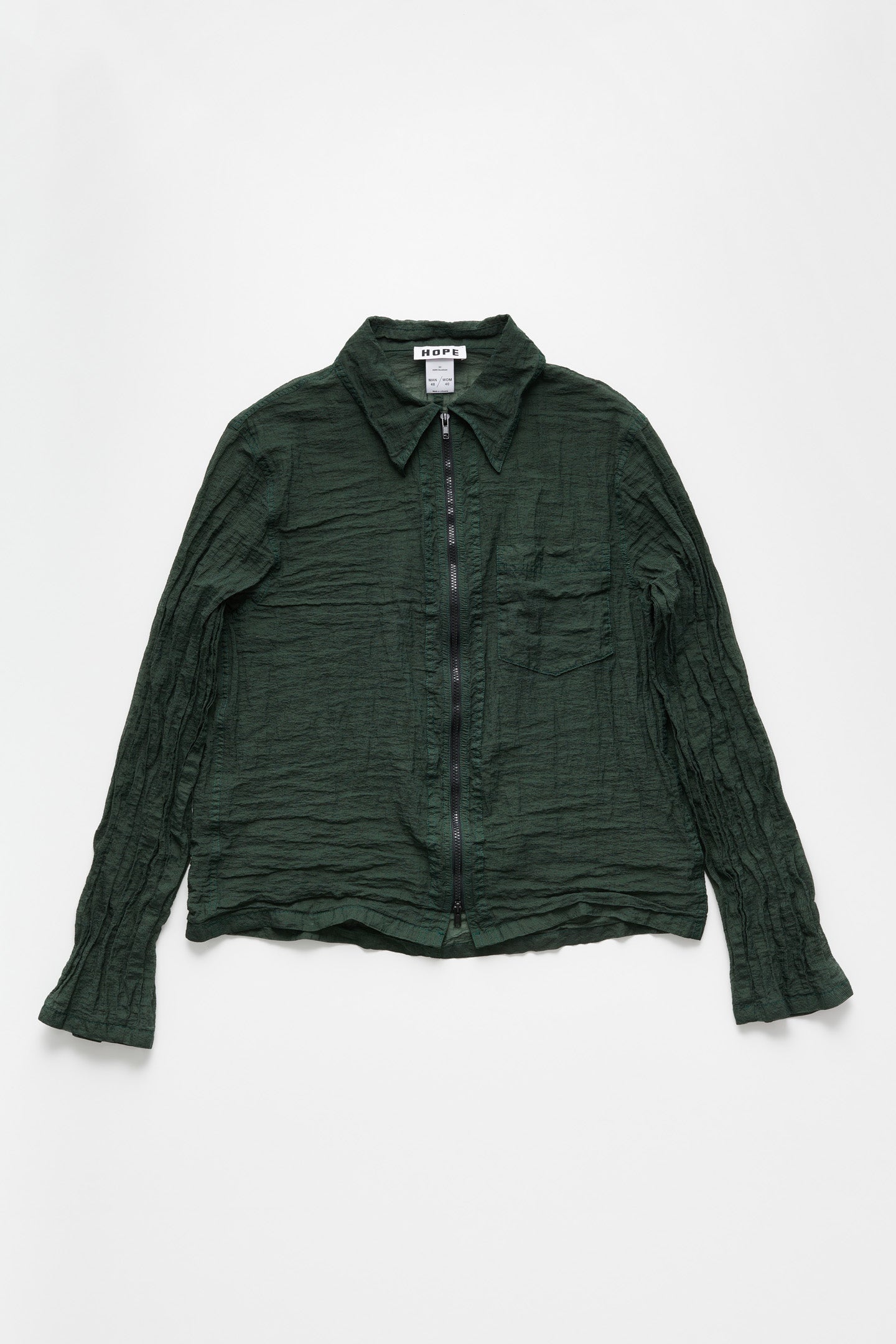 See-Through Shirt - Wilt Shirt in Darkest Green – HOPE STHLM