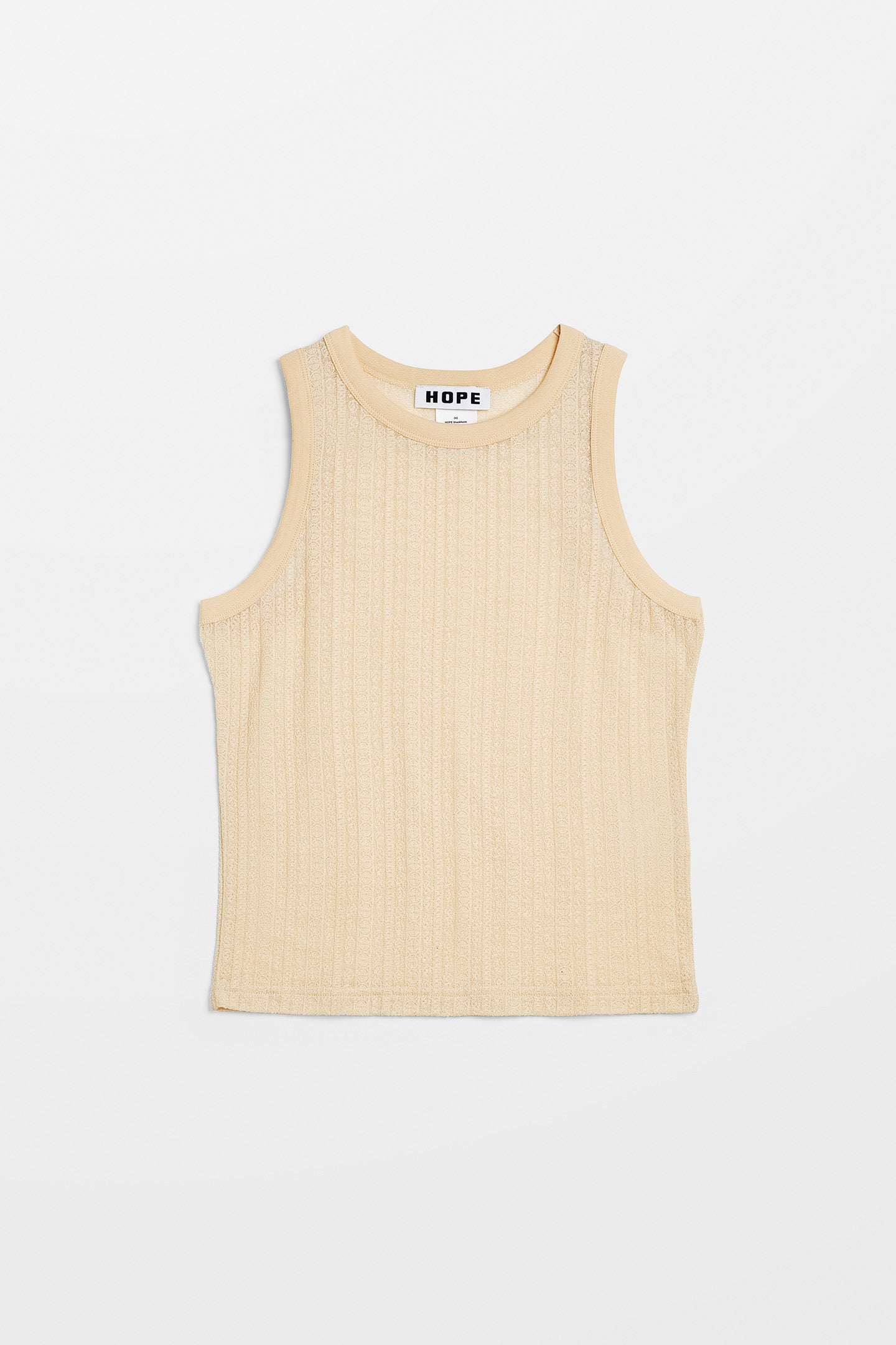 Tank Top in Ecru Lace Jersey – HOPE STHLM