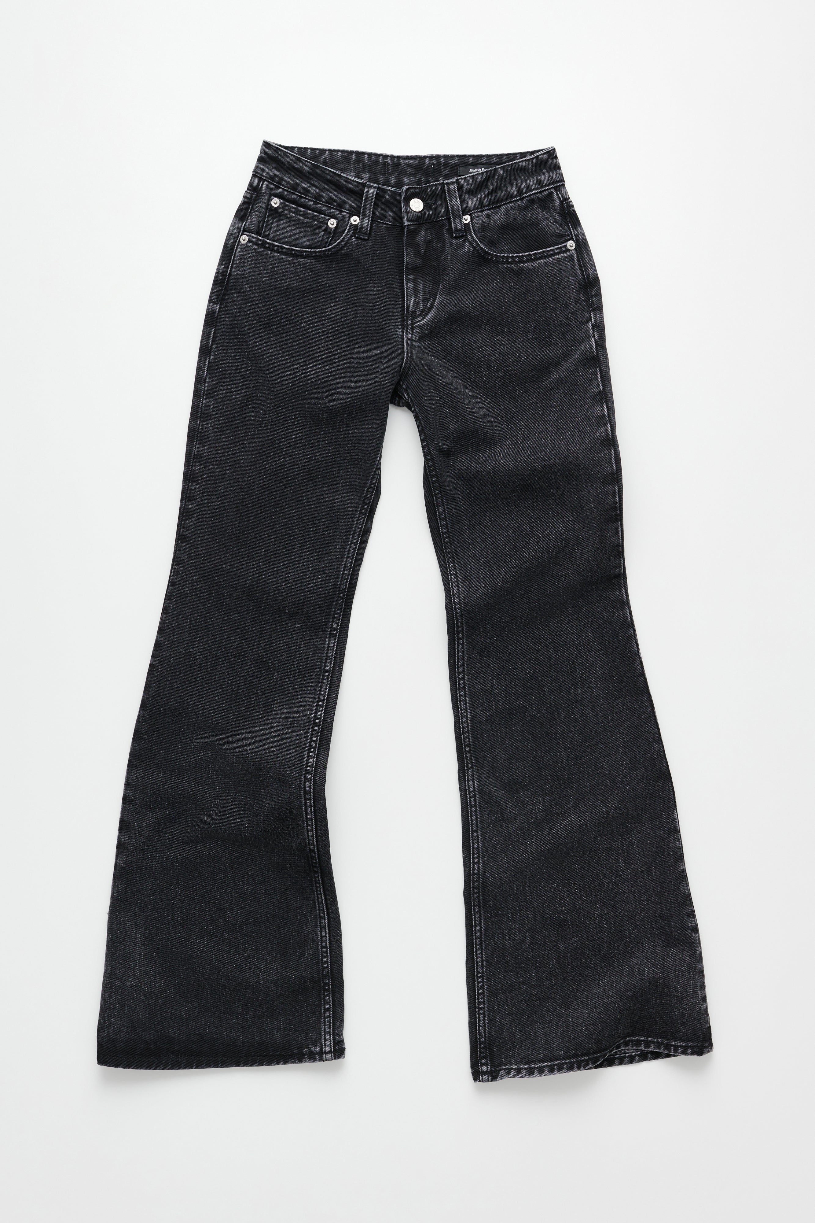 Low Waist Flared Jeans - Low Jeans in Chipped Black – HOPE STHLM