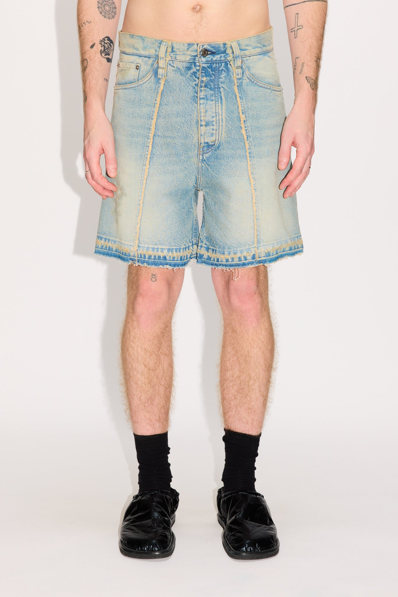 Wide-leg Jeans Shorts