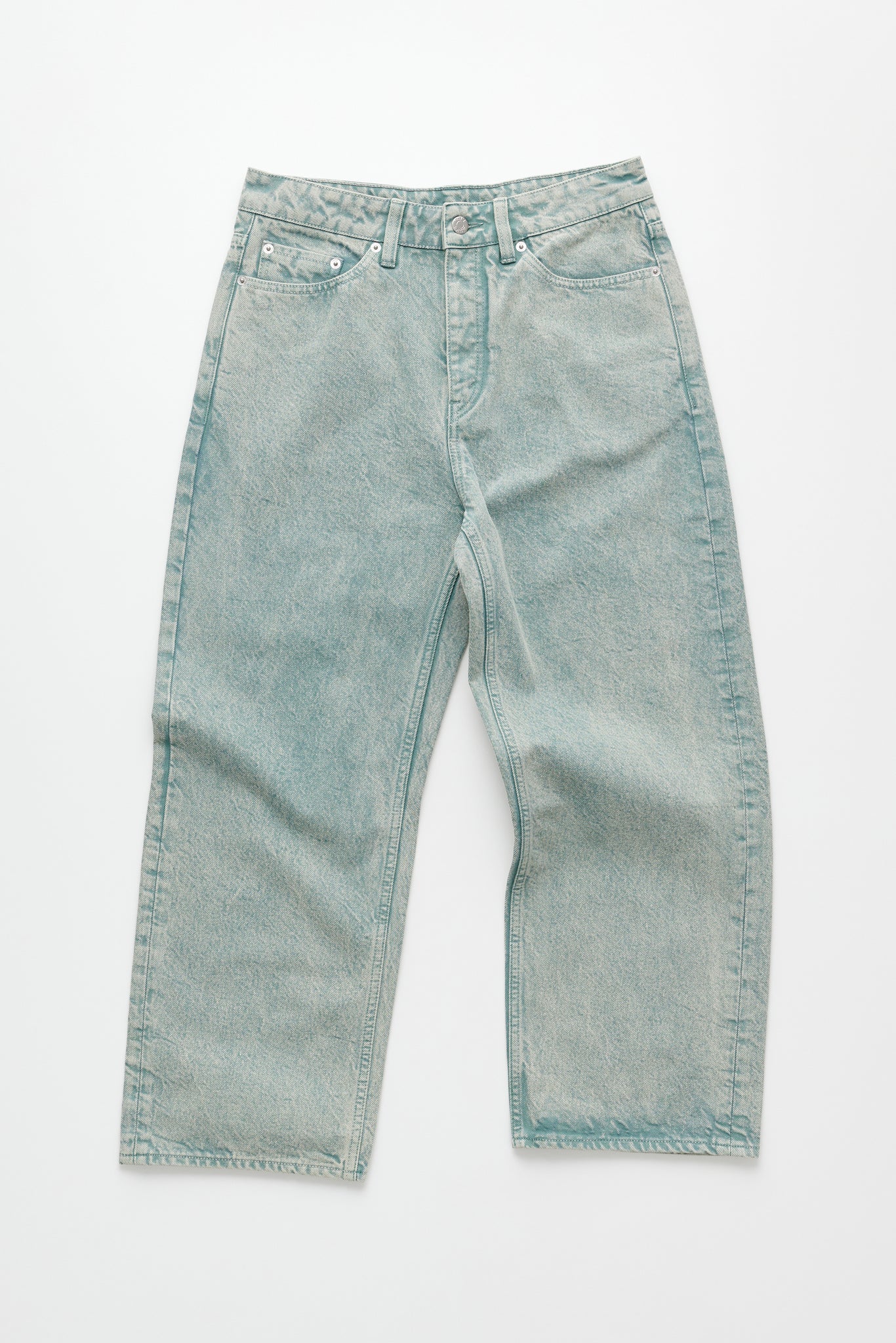 Wide-Leg Cropped Jeans