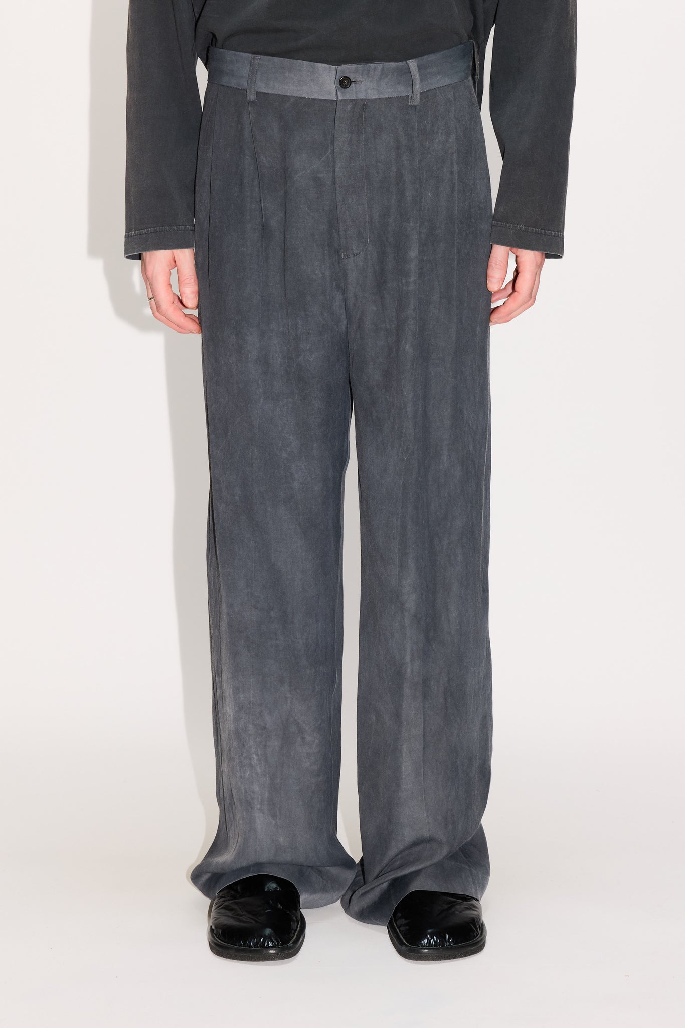 Wide Leg Trousers - Fire Trousers in Grey Wash – HOPE STHLM