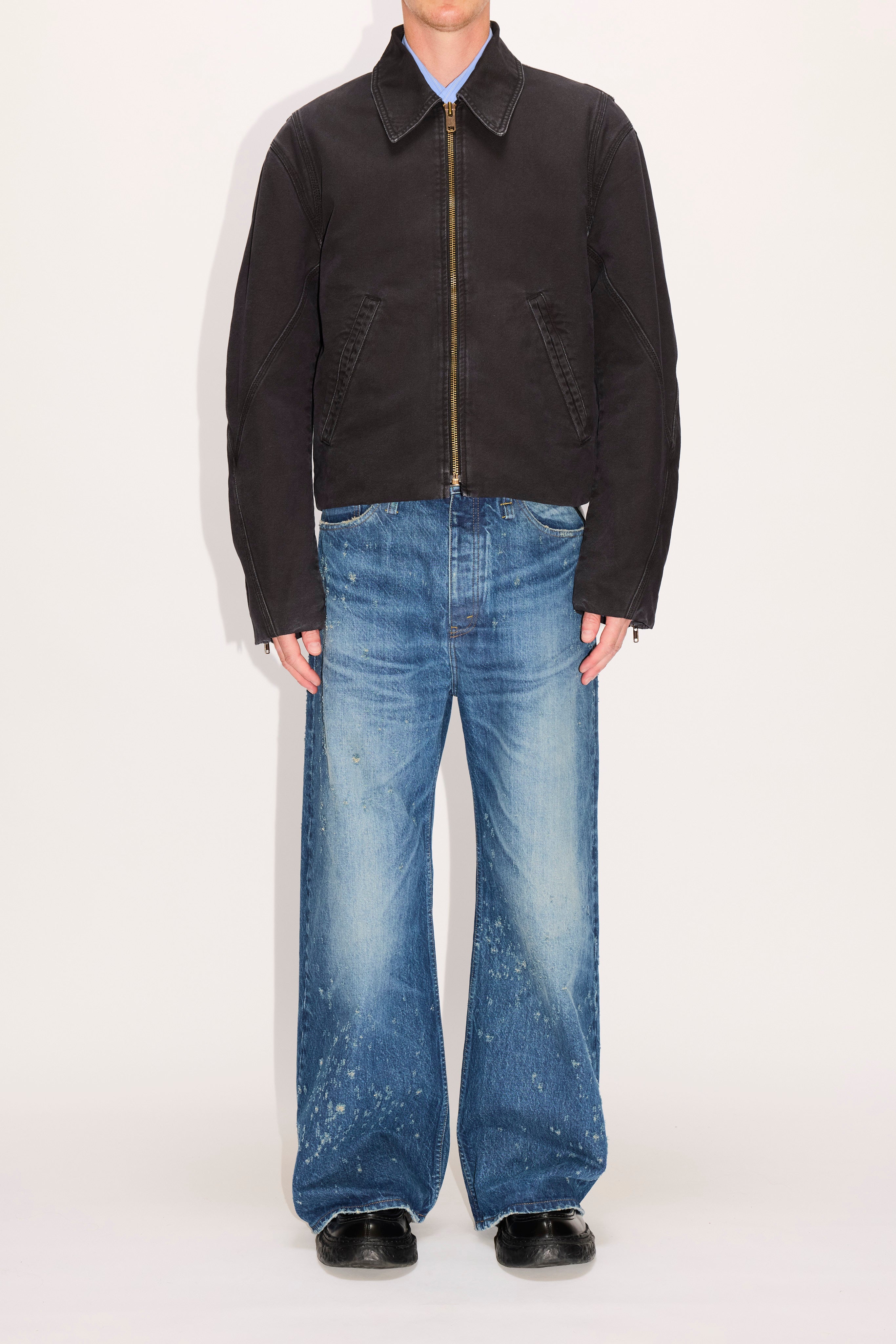 【hope】 Boxy Padded Jacket in Faded Black Canvas – HOPE STHLM