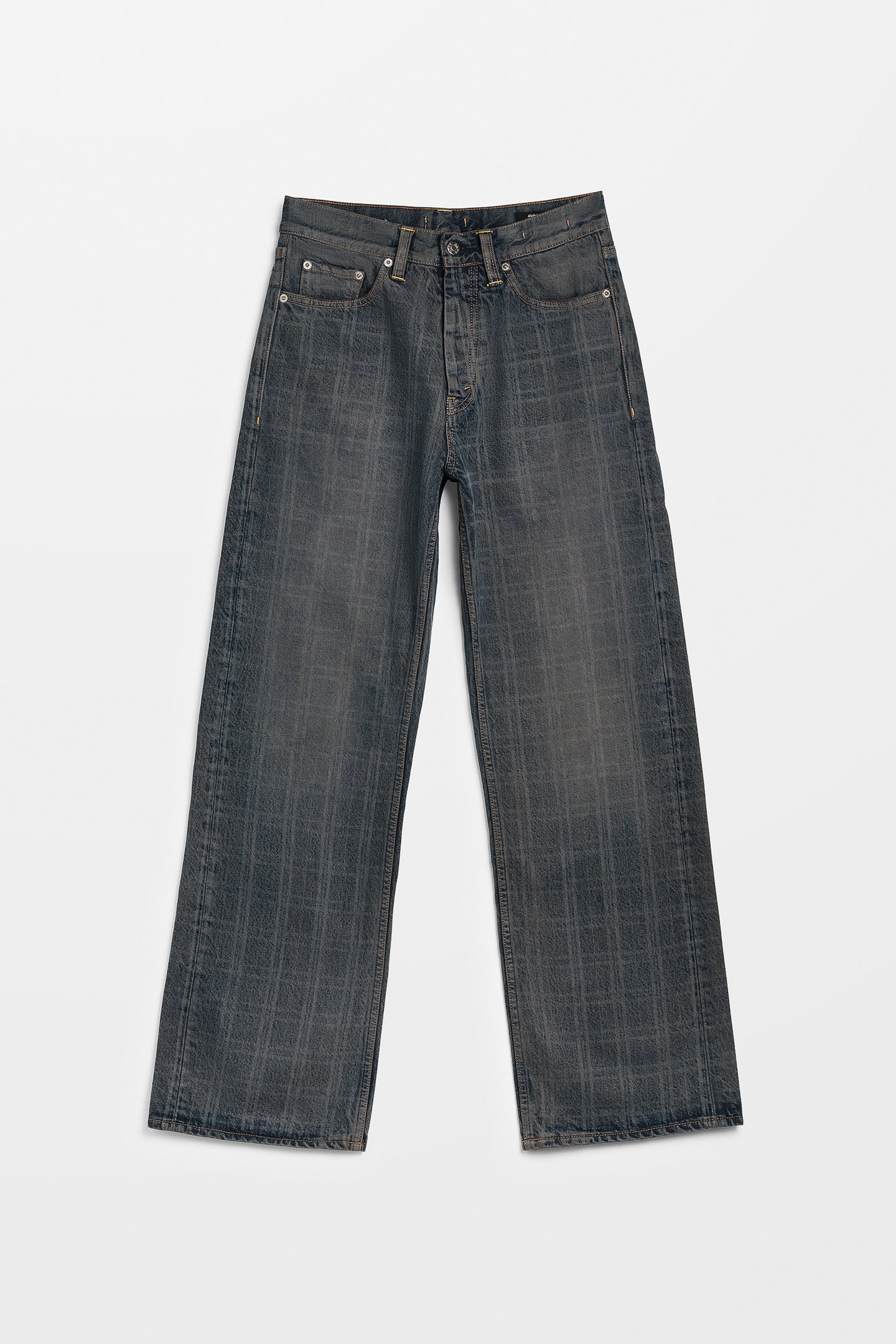 Loose-Fit Jeans in Dusty Blue Check – HOPE STHLM