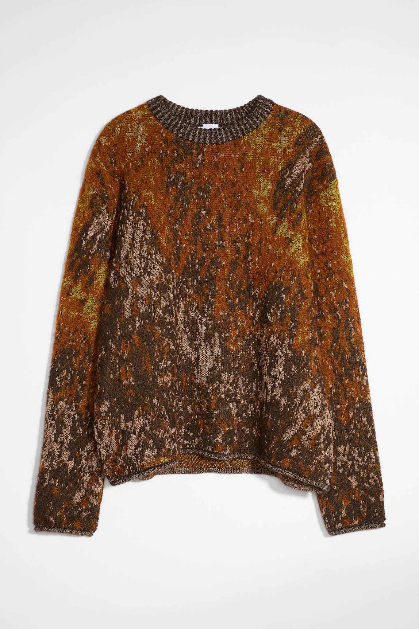 Jacquard Long-sleeve Sweater