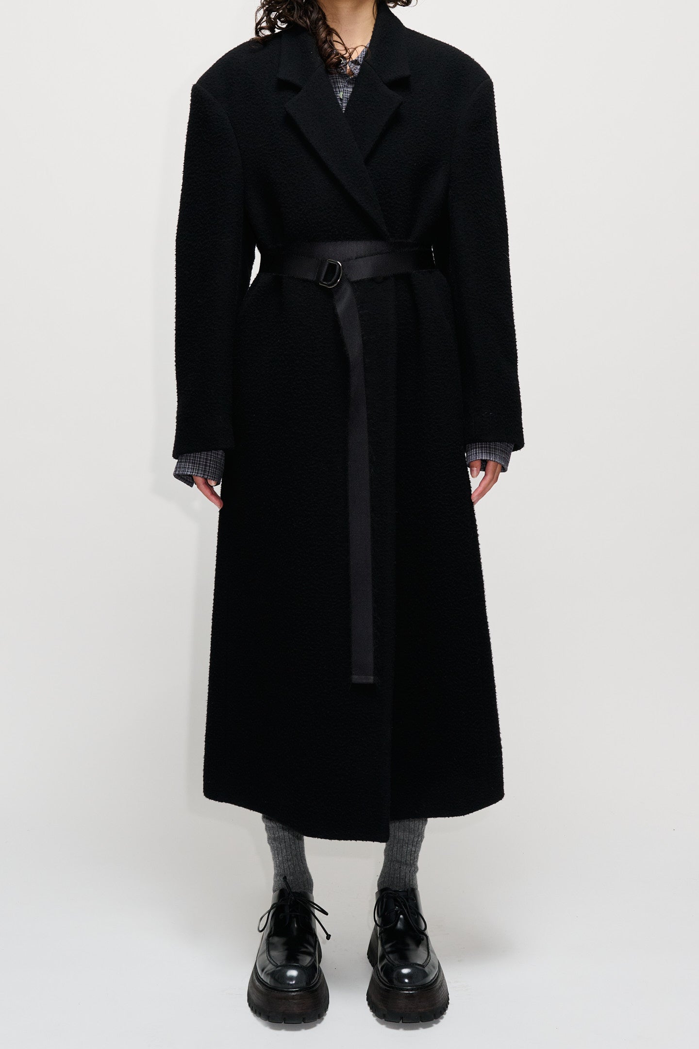 Wrap Coat - Abolish Coat in Black Casentino Crush – HOPE STHLM