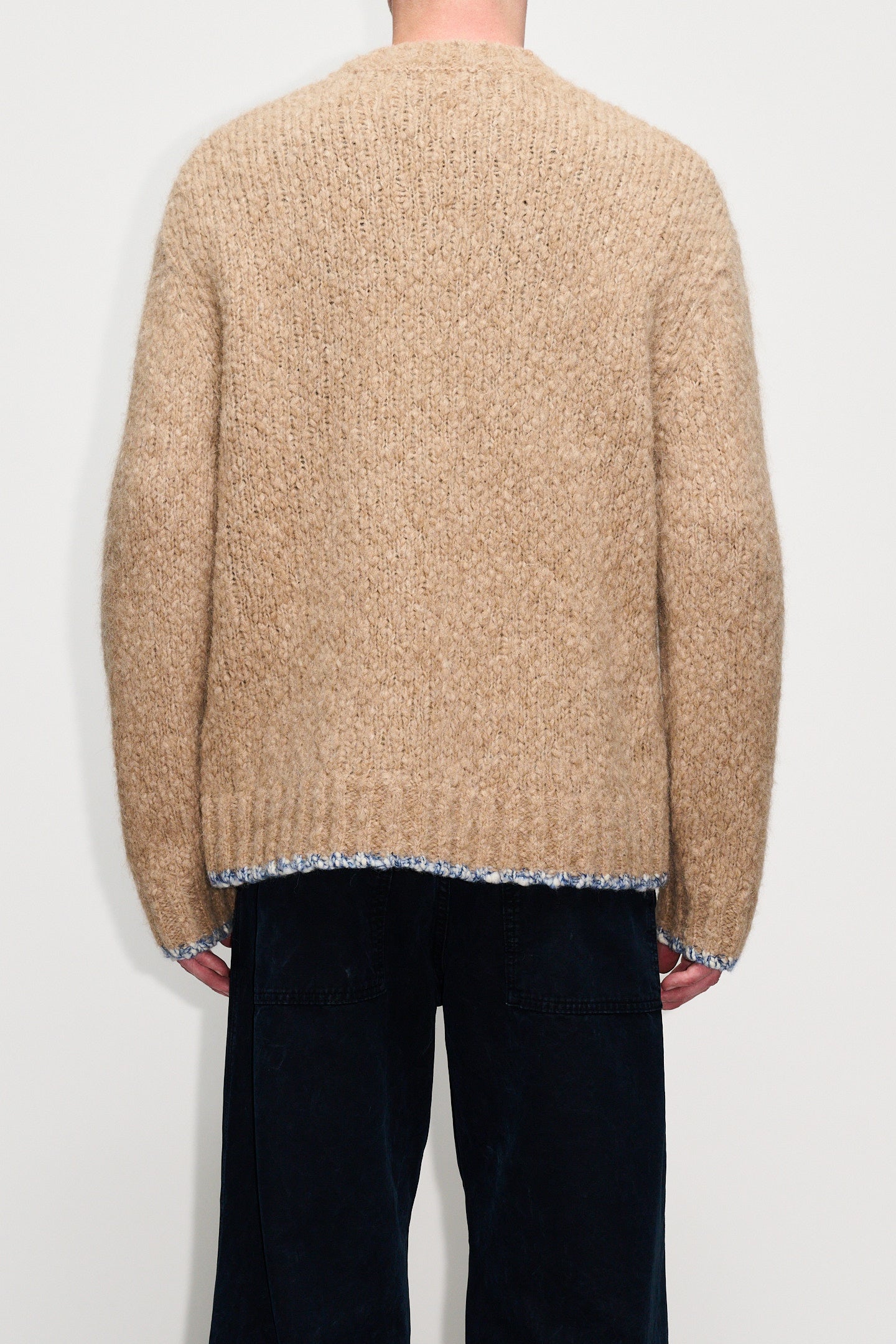 Boxy Sweater - Box Sweater in Beige Textured Alpaca – HOPE STHLM Boxy Sweater - Box Sweater in Beige Textured Alpaca – HOPE STHLM