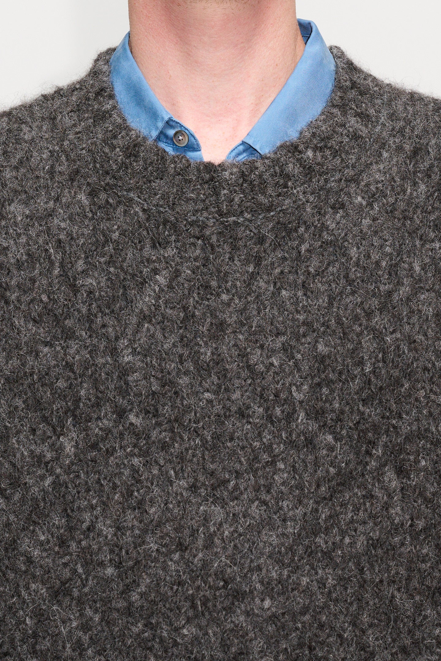 Boxy Sweater - Box Sweater in Grey Textured Alpaca – HOPE STHLM Boxy Sweater - Box Sweater in Grey Textured Alpaca – HOPE STHLM