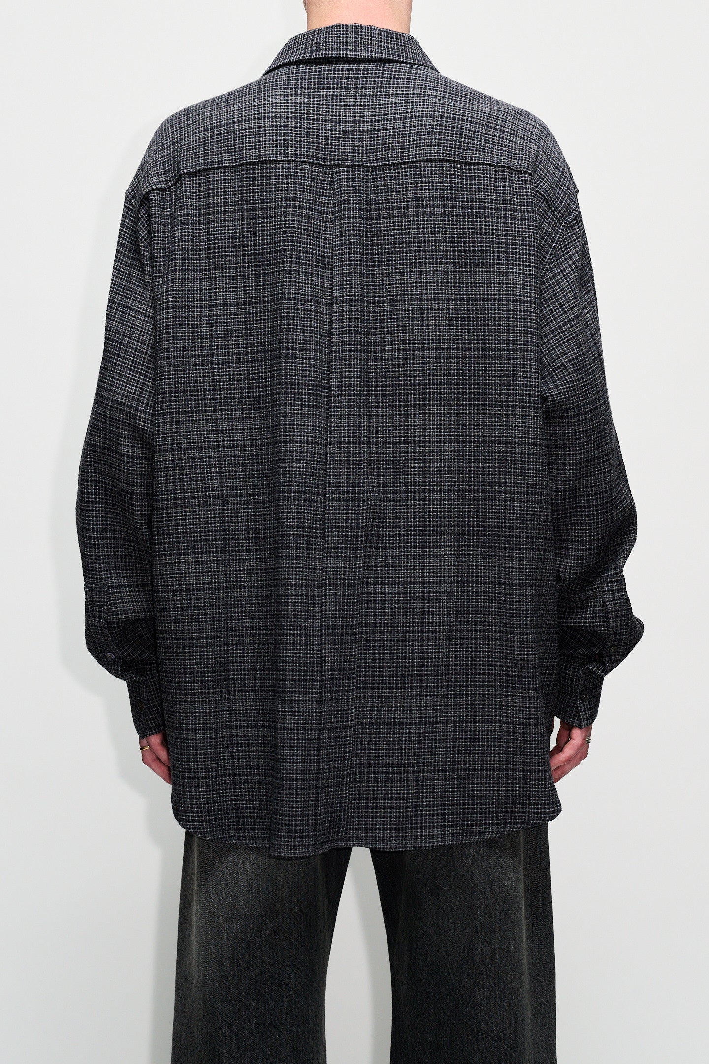 Relaxed Fit Shirt - Lift Shirt in Grey Micro Check – HOPE STHLM