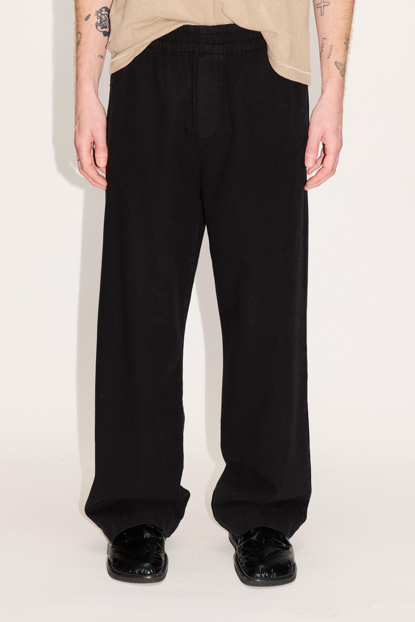 Elasticated Wide-Leg Trousers – HOPE STHLM