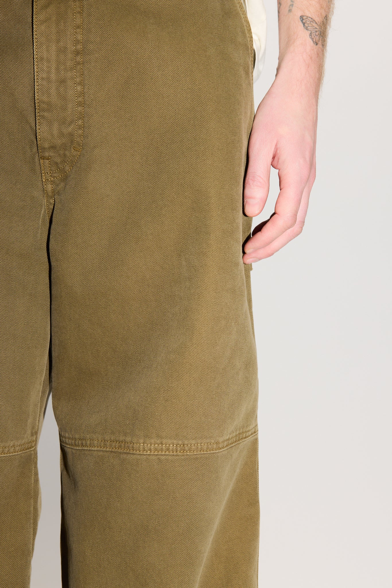 パンツ 25SS HOPE LABOUR TROUSERS Relaxed Workwear Chinos in Washed Black – HOPE STHLM