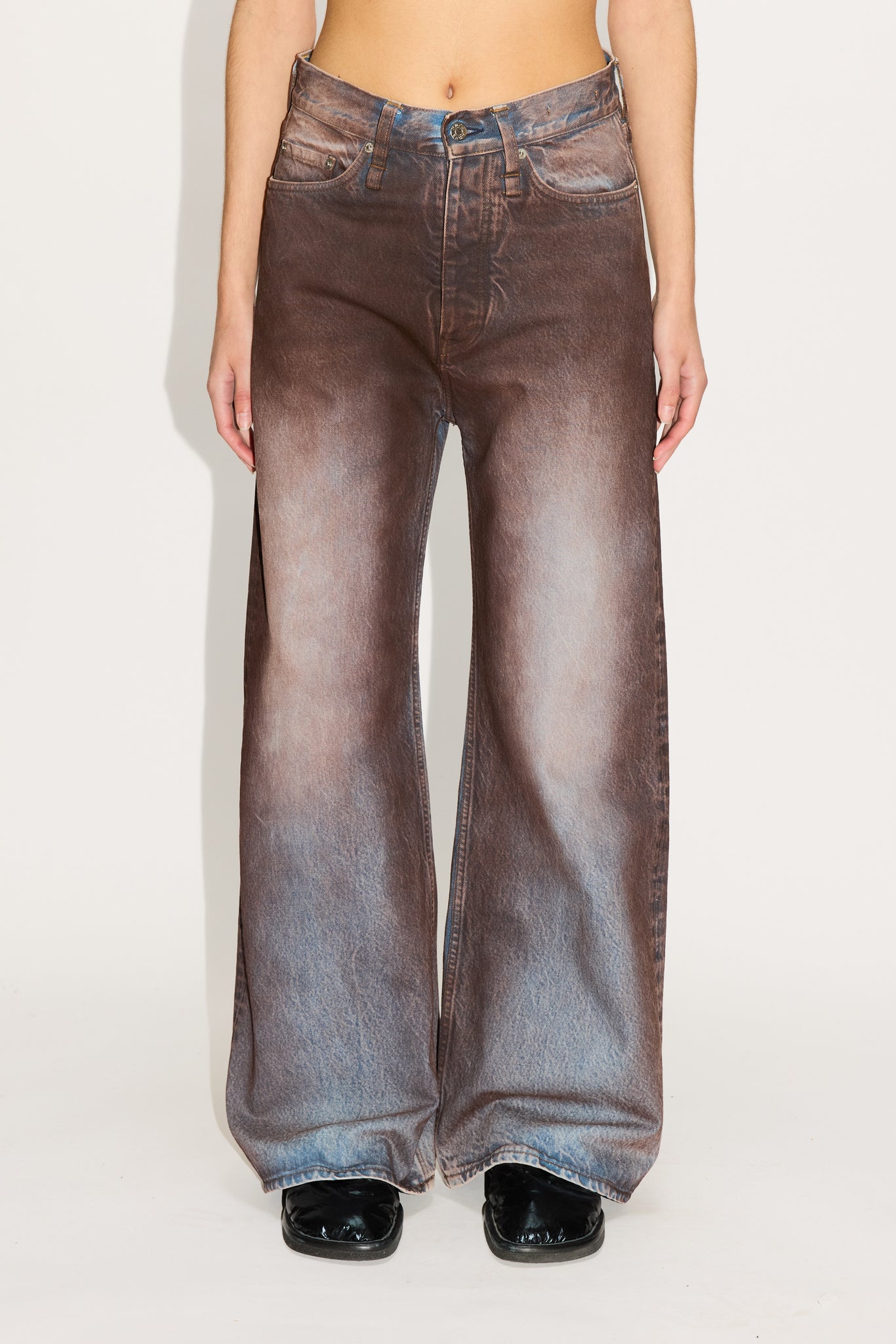 Wide-leg Jeans in Vintage Clay Coat – HOPE STHLM