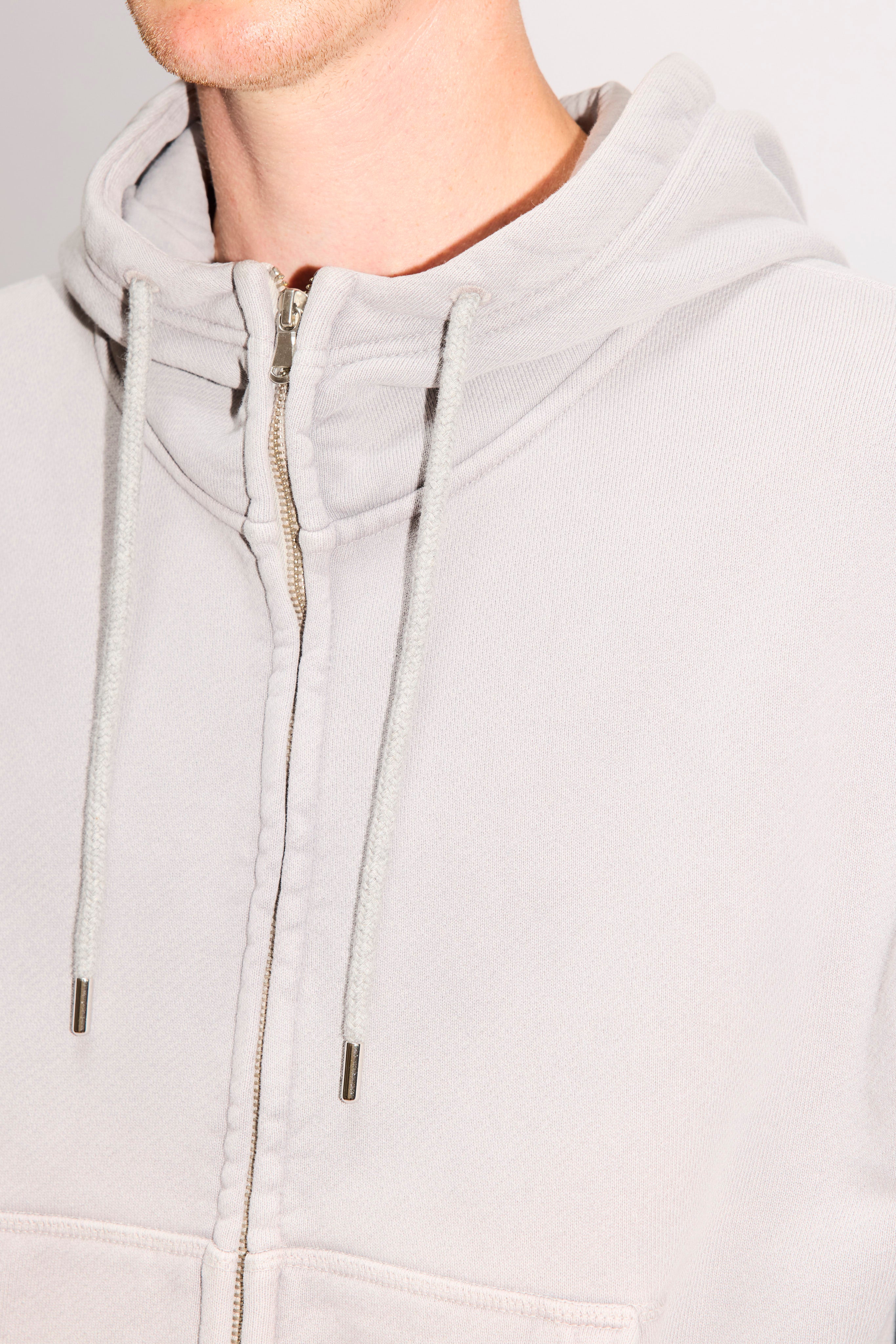 Oversized Zip-Up Hoodie in Dove Grey – HOPE STHLM