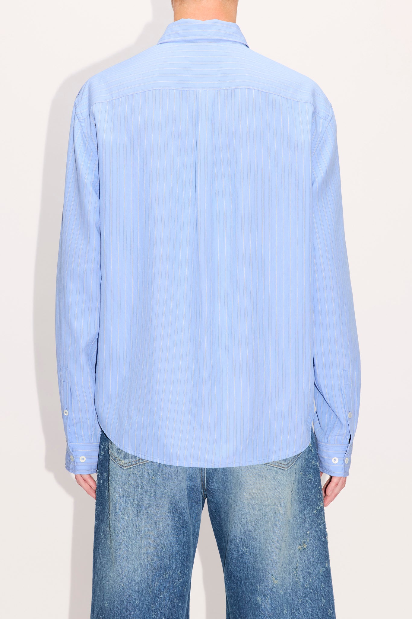 Relaxed Shirt in Fresh Blue Stripe – HOPE STHLM