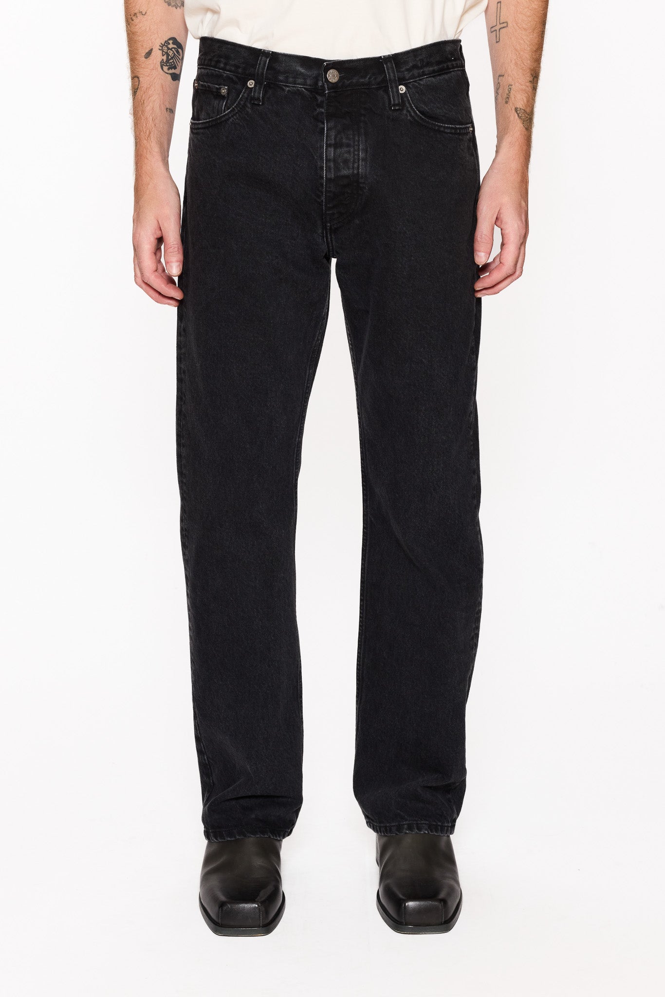 Relaxed Bootcut - Rush Jeans in Wasted Black – HOPE STHLM