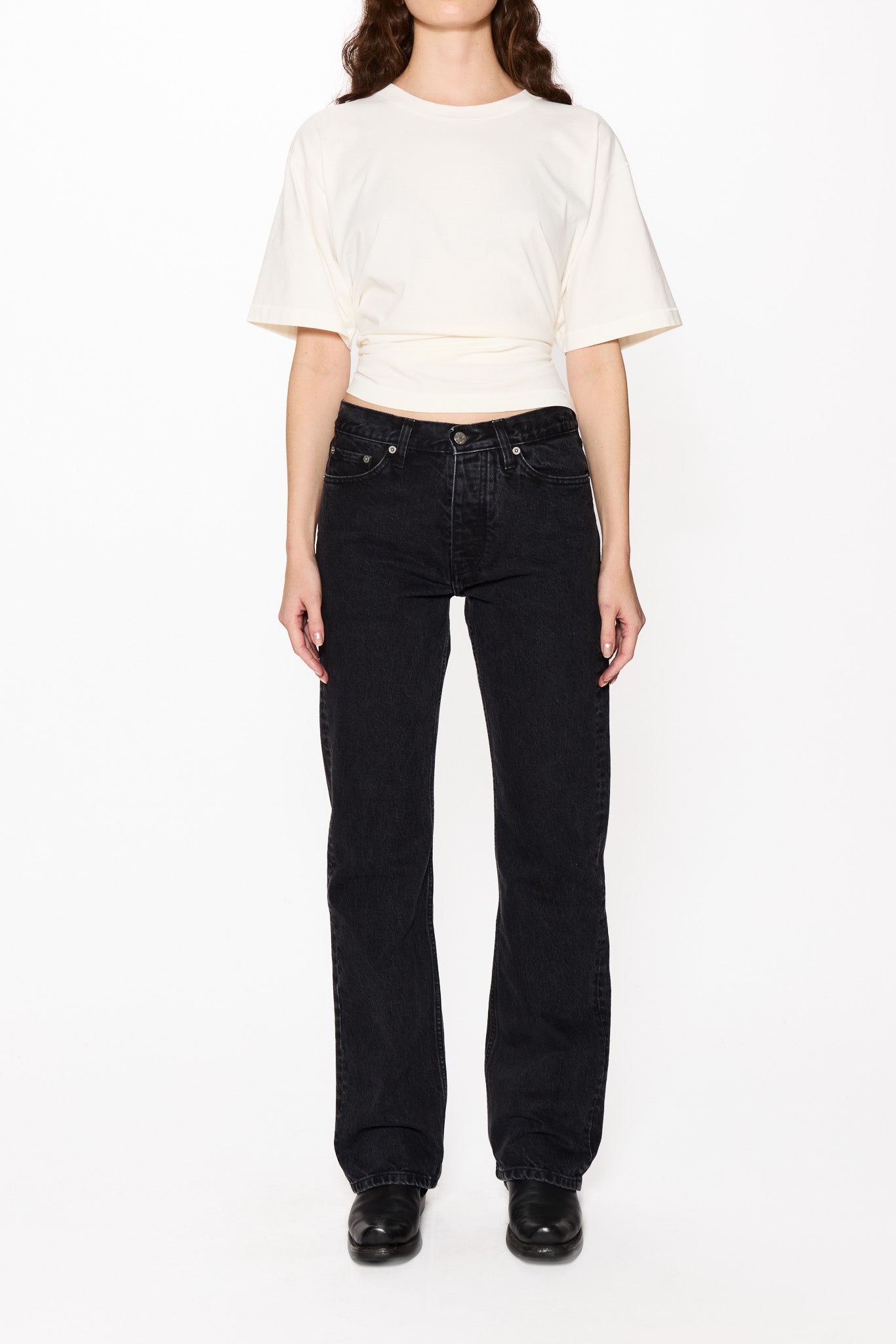 Relaxed Bootcut - Rush Jeans in Wasted Black – HOPE STHLM