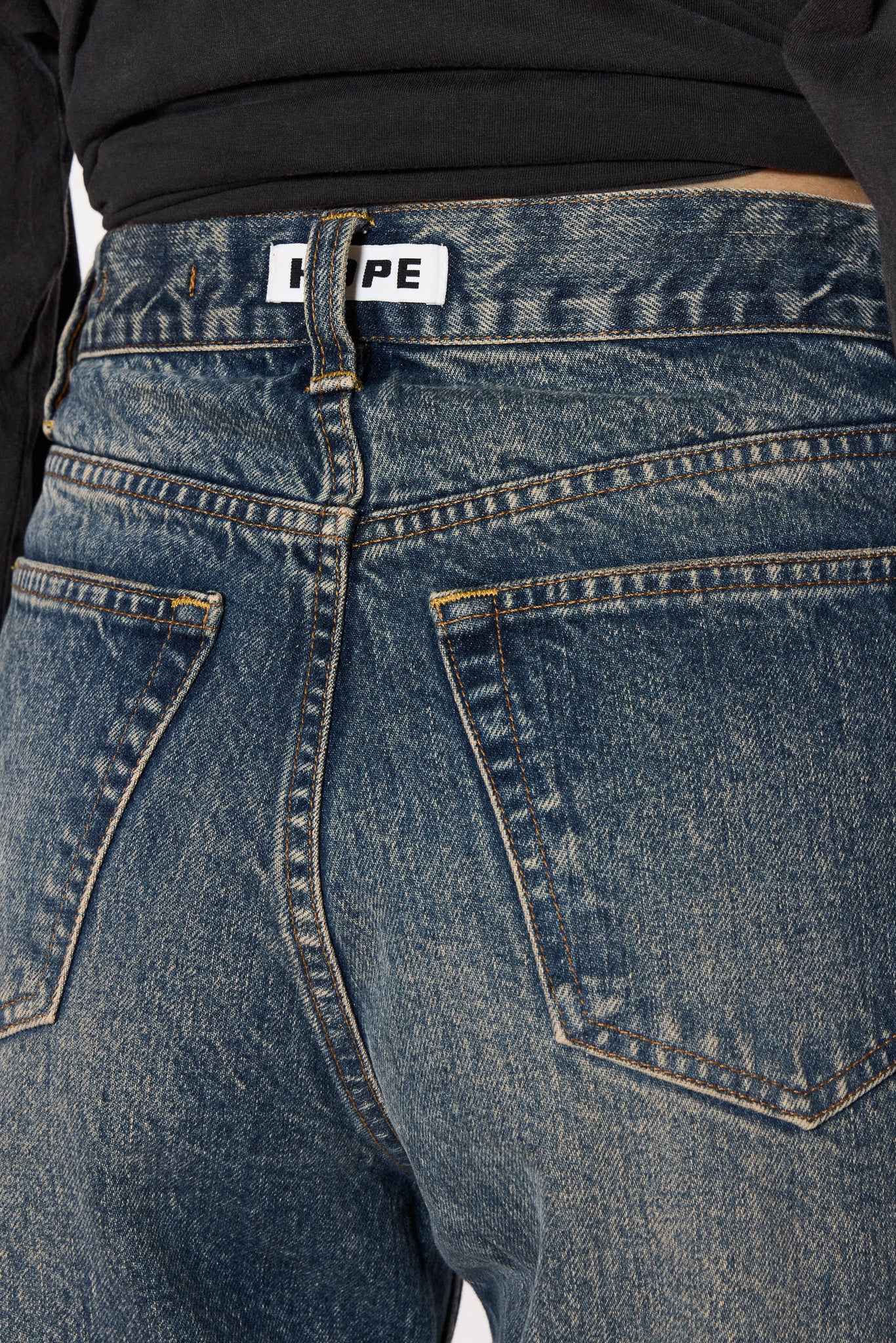Bootcut Jeans - Beat Jeans in Mid Blue Dirty – HOPE STHLM
