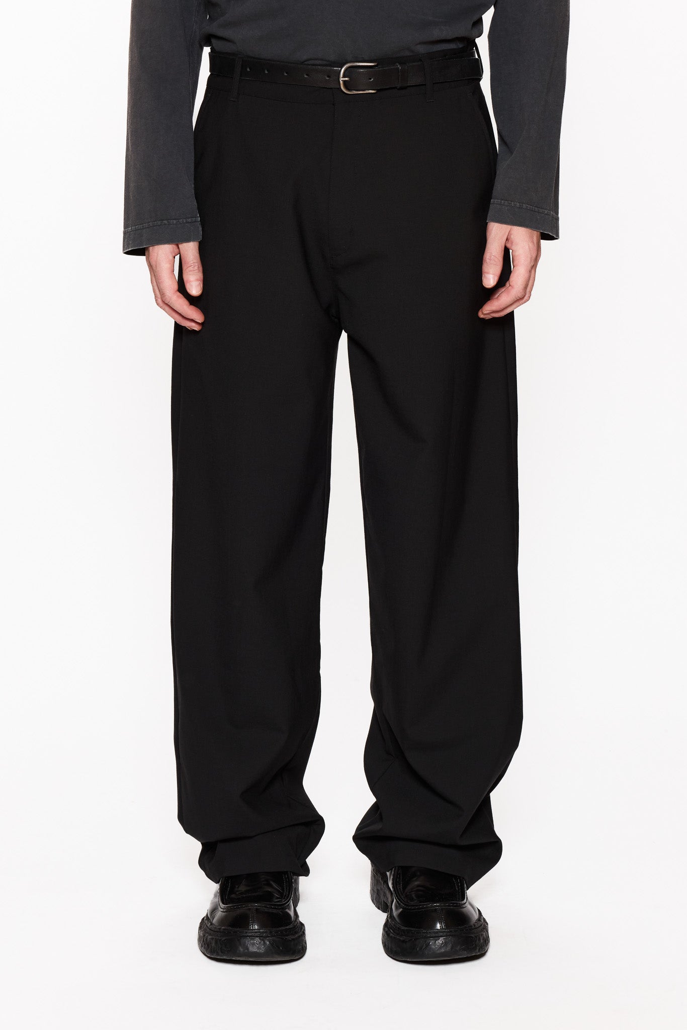 Wide-leg Suit Trousers in Black – HOPE STHLM