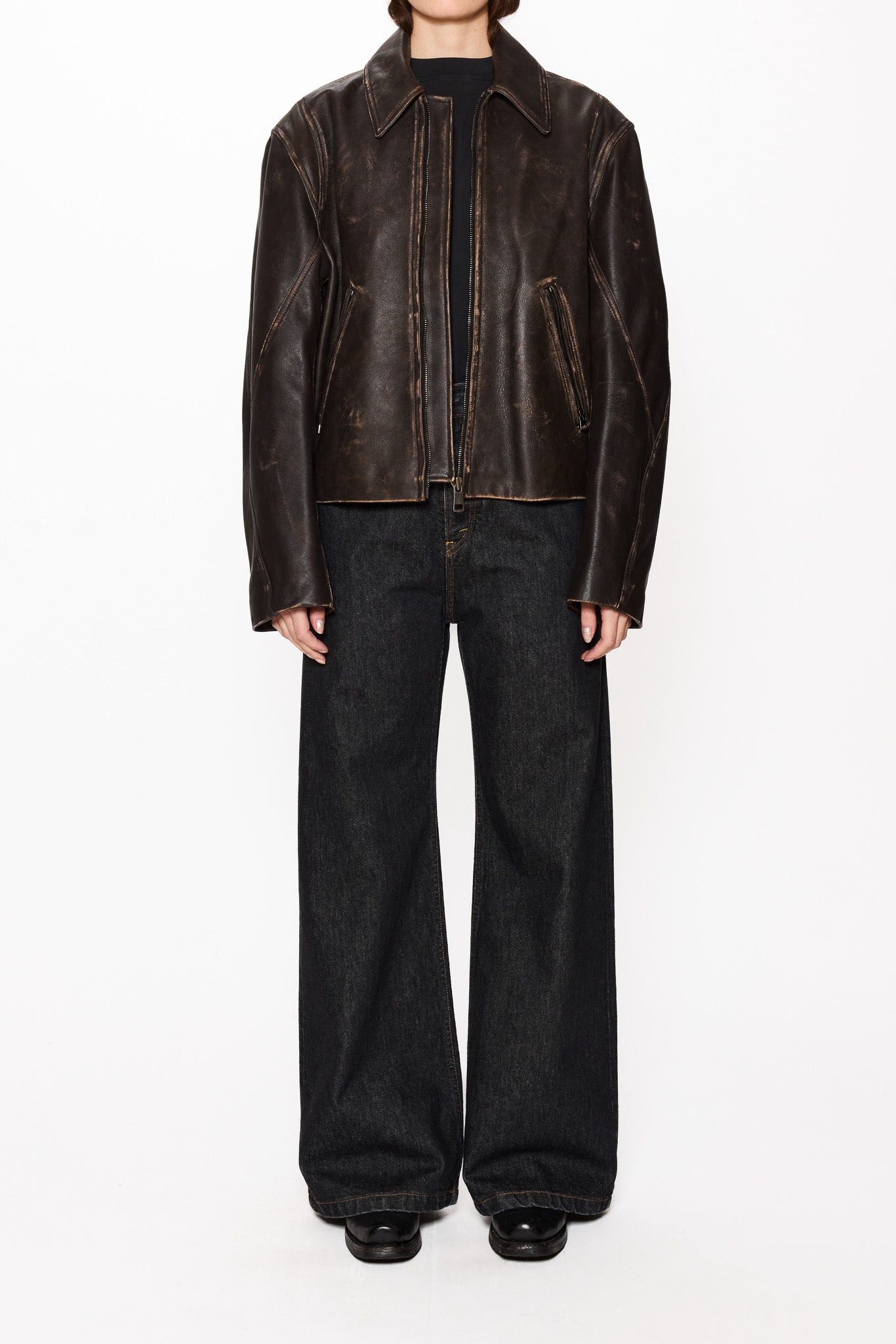 Wide-leg Jeans - Skid Jeans in Rinsed Black – HOPE STHLM