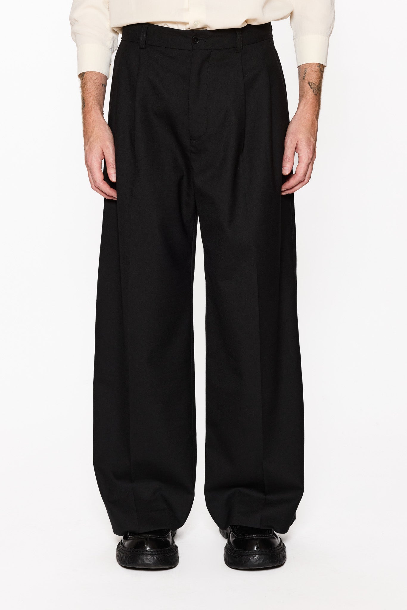 【ナムさん18】Hope stockholm Pants Loose-fit Trousers - Fire Trousers in Soft Black – HOPE STHLM