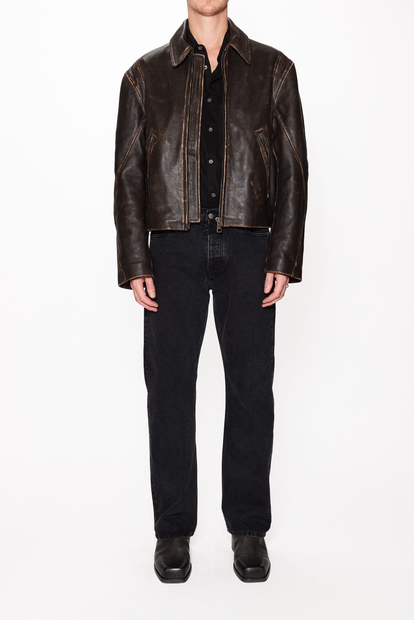 HOPE Sthlm leather jacket トラッカージャケット　ホープ HOPE Sthlm leather jacket トラッカージャケット ホープ