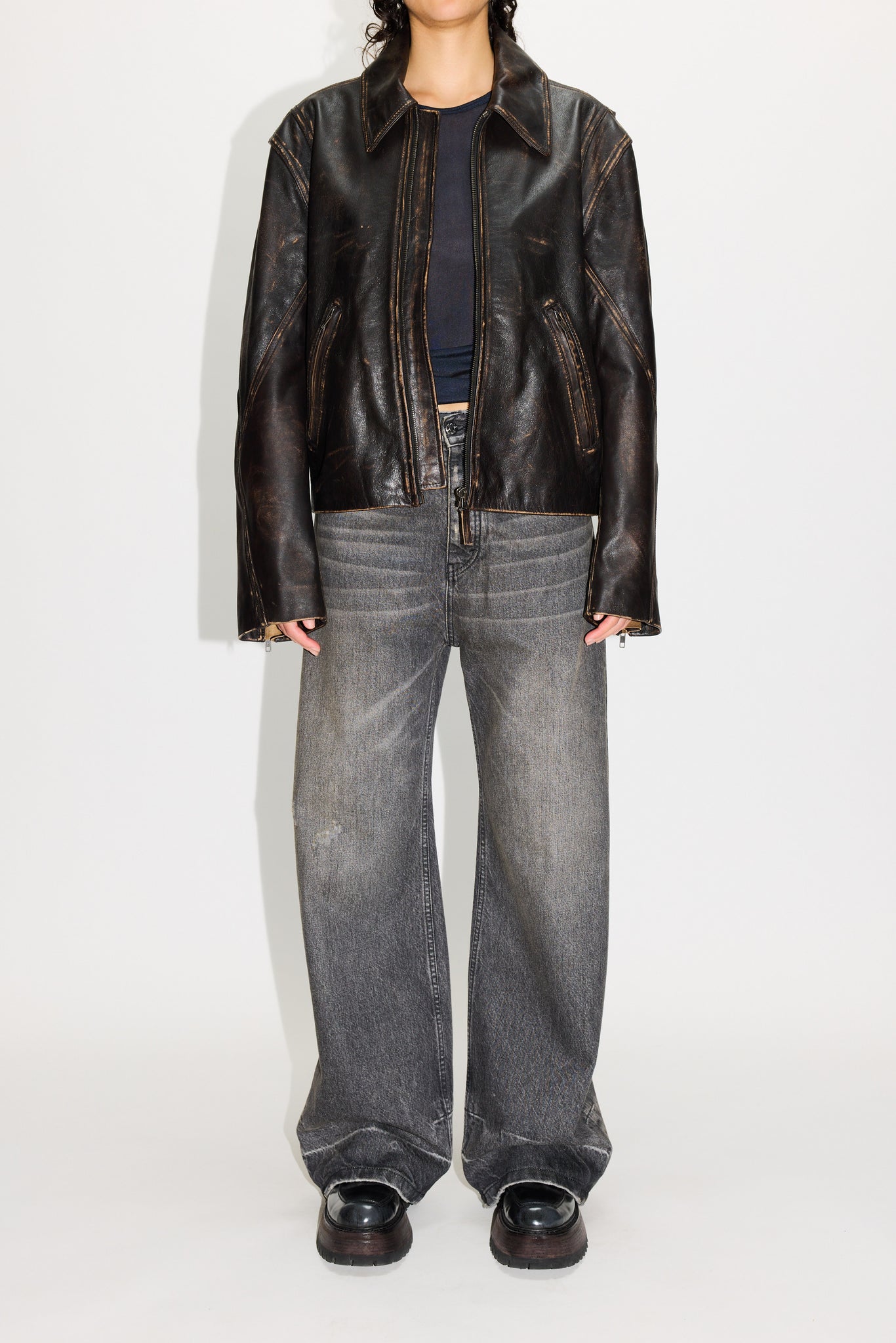 Boxy Leather Jacket – HOPE STHLM Boxy Leather Jacket – HOPE STHLM