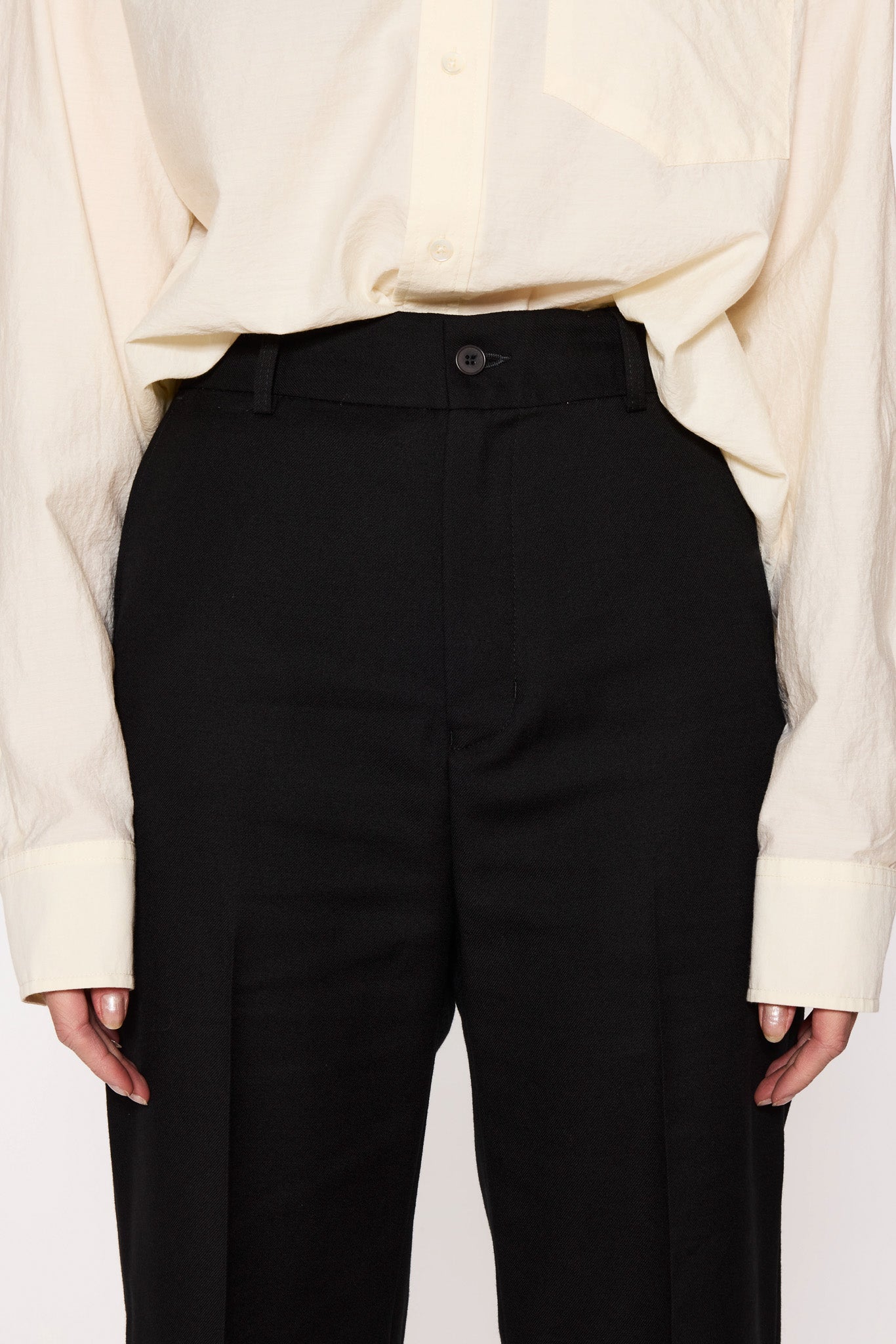 Straight Fit Trousers - Kore Trousers in Soft Black – HOPE STHLM