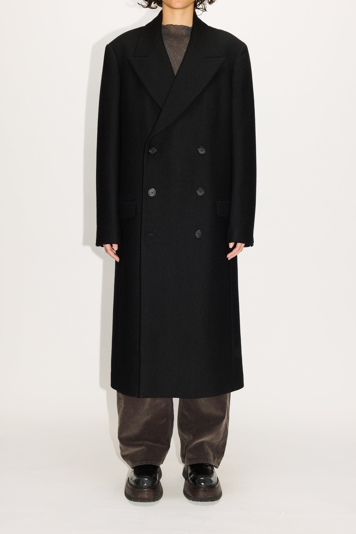Relaxed Double Breasted Coat - Time Coat in Black Twill – HOPE STHLM