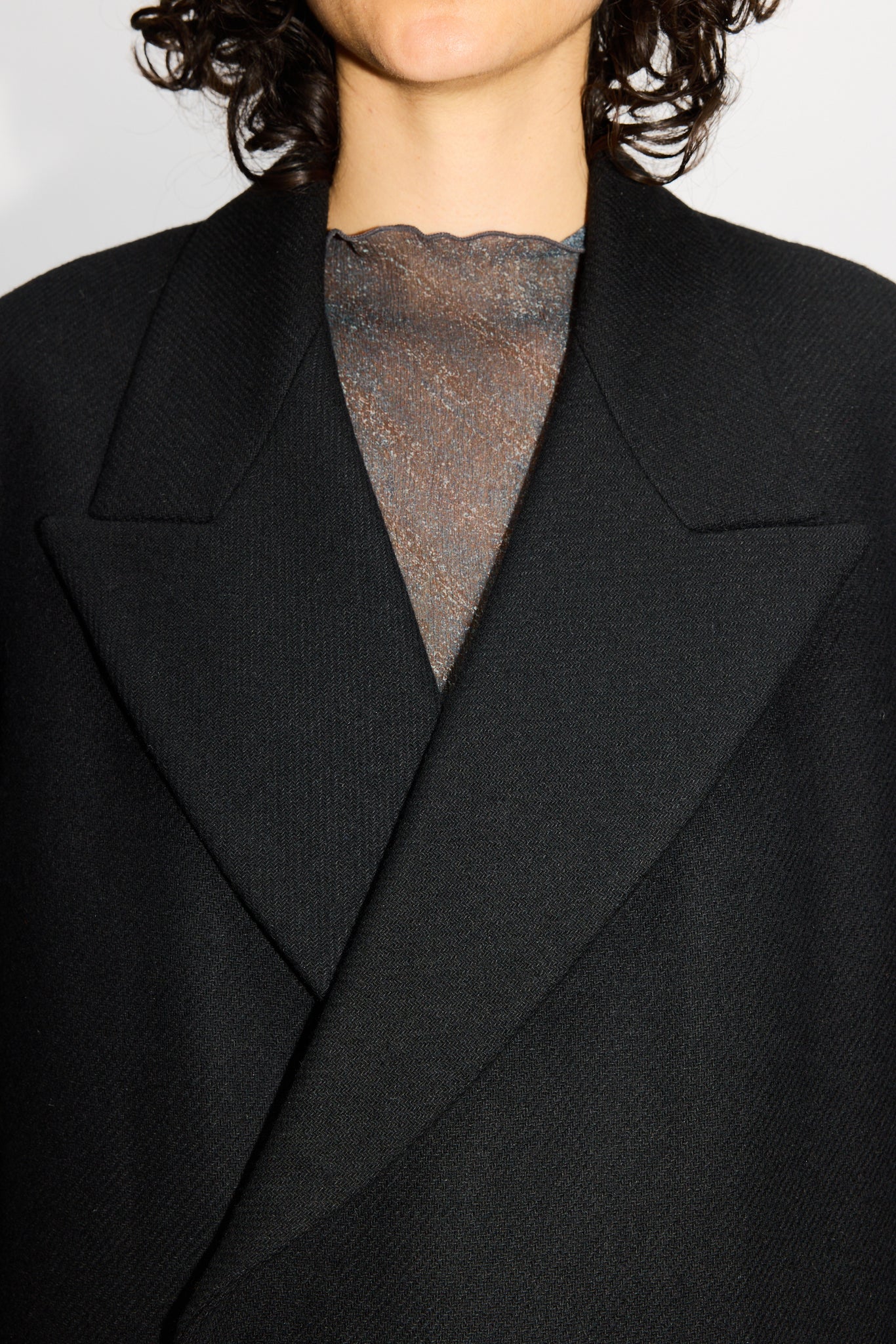 Relaxed Double Breasted Coat - Time Coat in Black Twill – HOPE STHLM