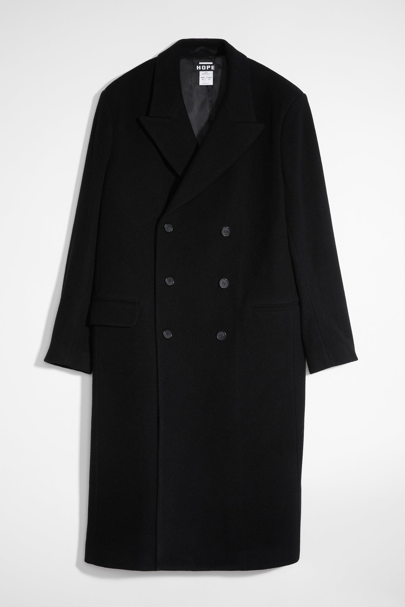 Relaxed Double Breasted Coat