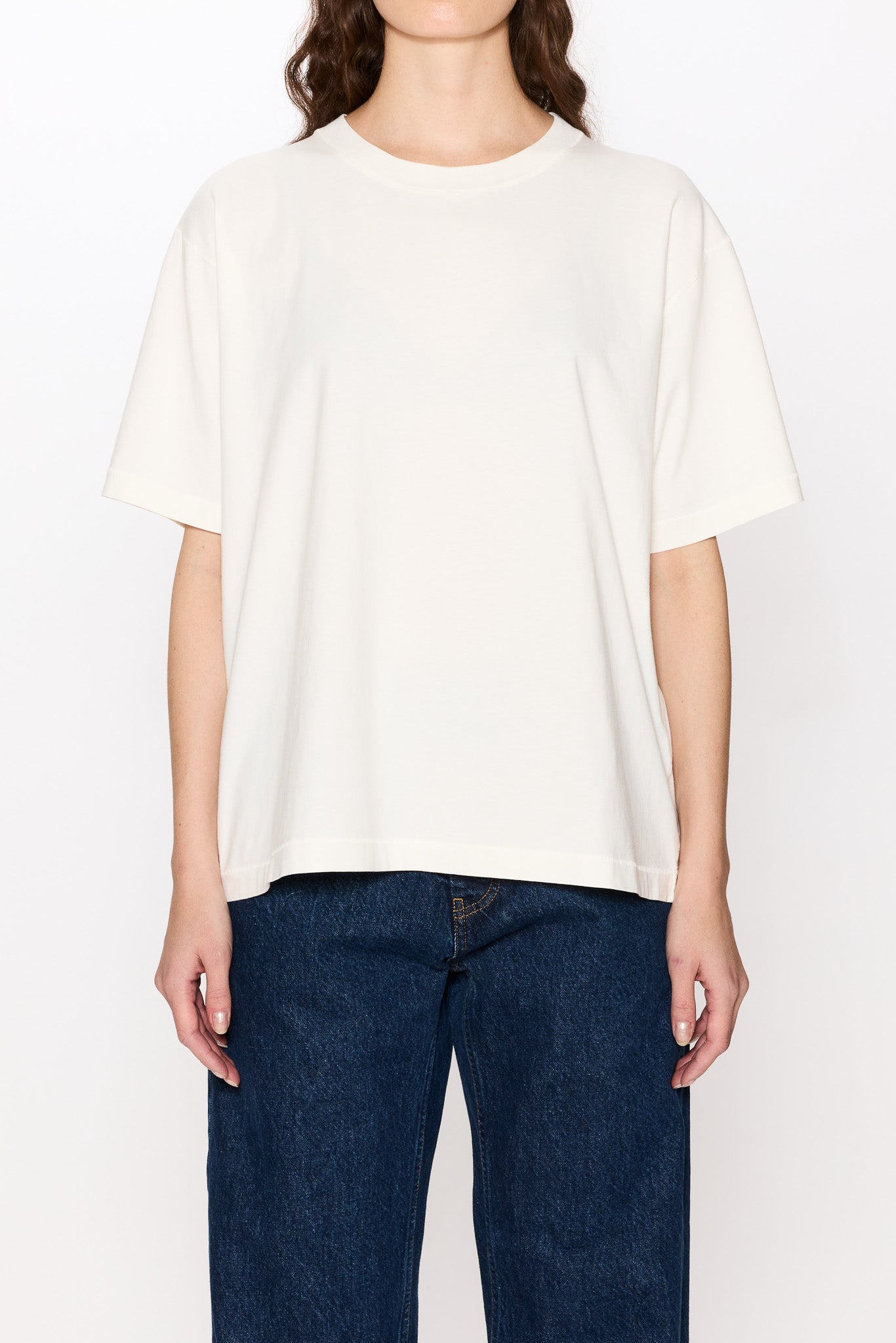 Boxy T-Shirt - Boxy Tee in Off White Jersey – HOPE STHLM