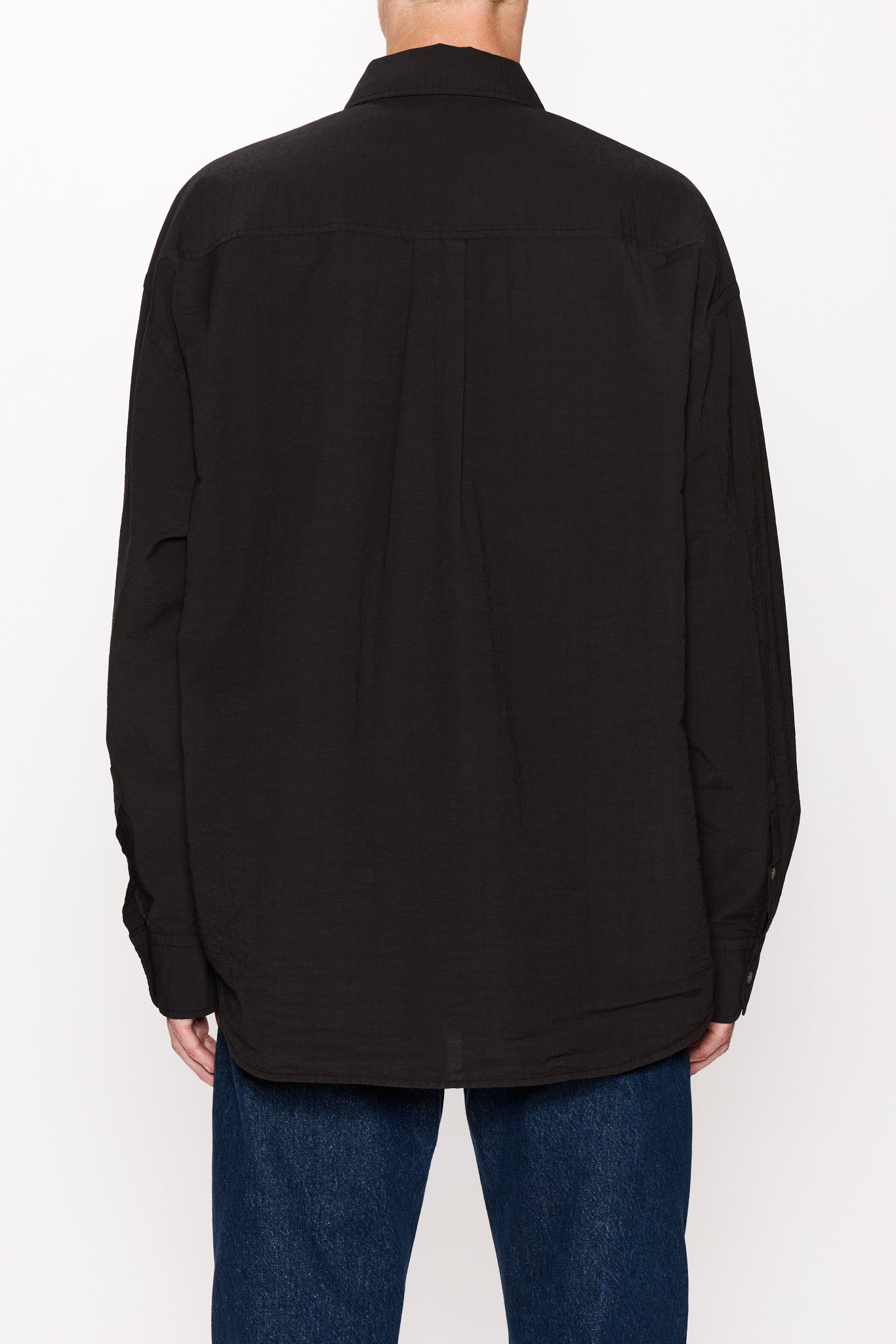 Wide Fit Shirt - Room Shirt in Tumbled Black – HOPE STHLM
