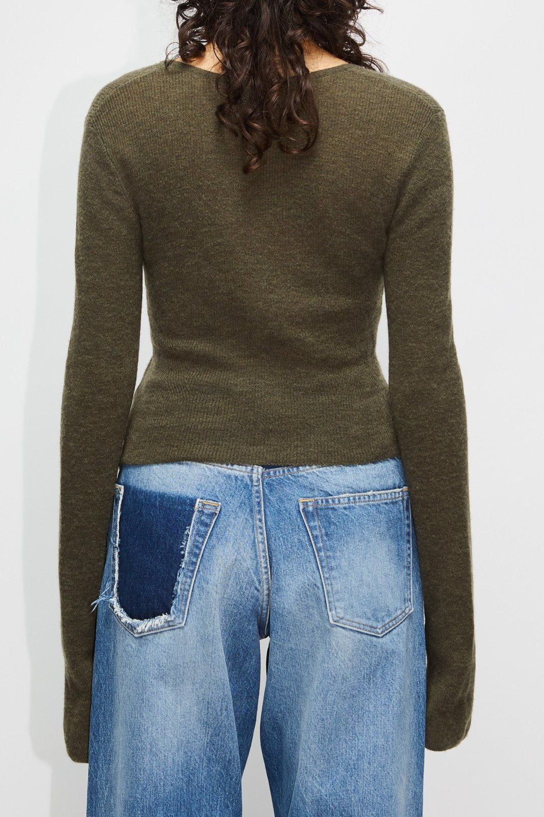 Fitted Cardigan - Pelle Cardigan in Khaki – HOPE STHLM