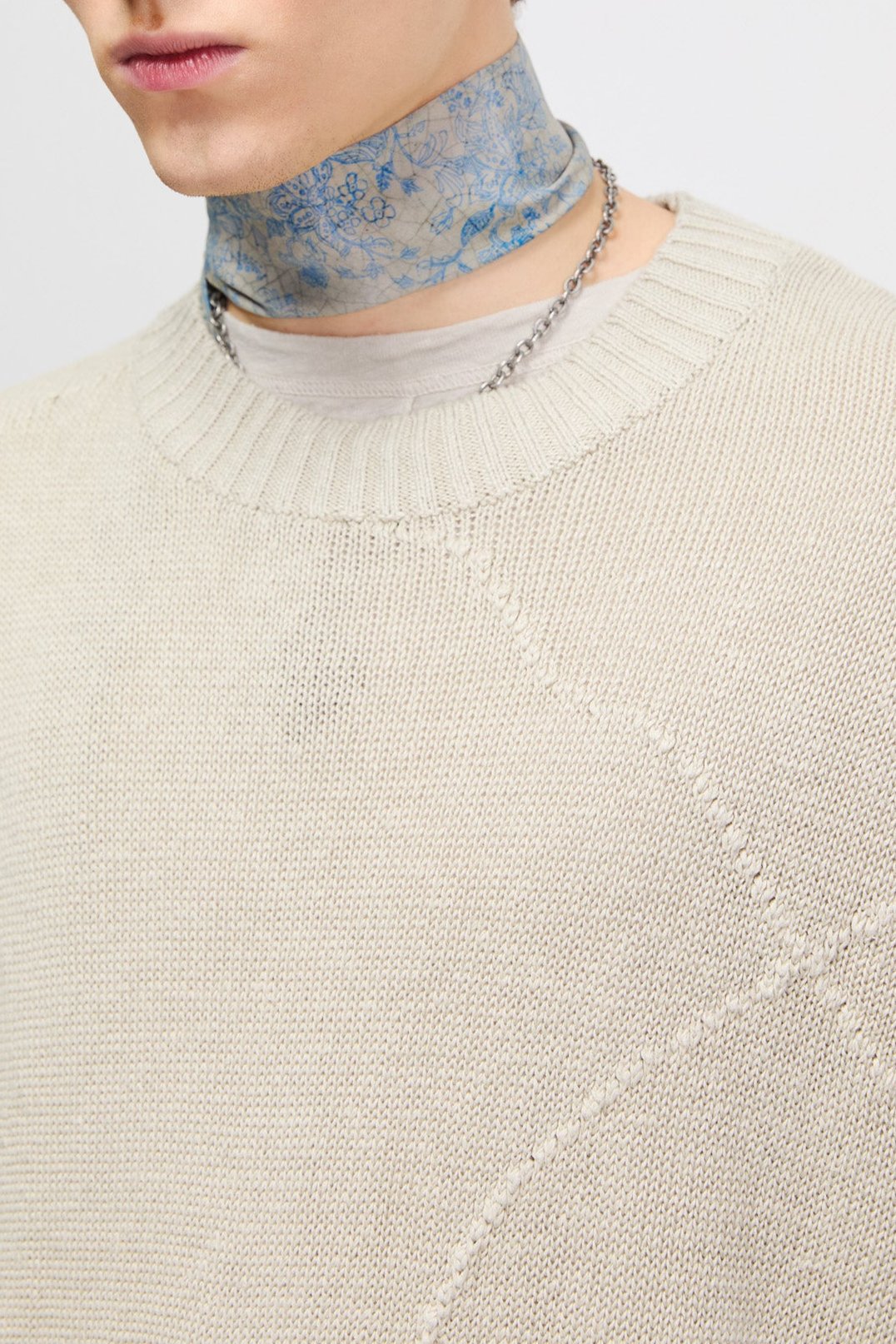 Linen Sweater - Cracked Sweater in Green Grey – HOPE STHLM Linen Sweater - Cracked Sweater in Green Grey – HOPE STHLM