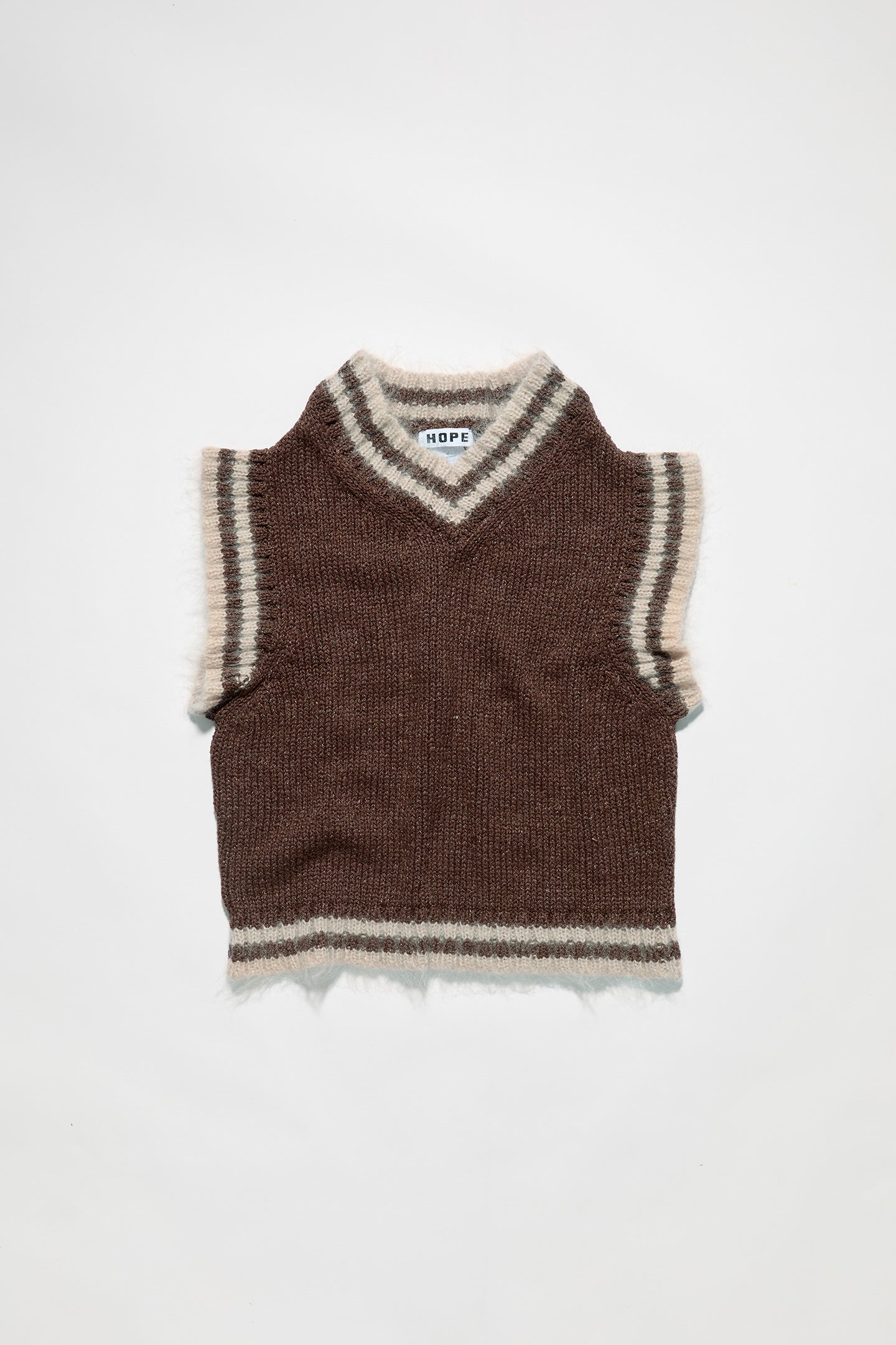 HOPE | MINT SWEATER / BEIGE CHUNKY WOOL ローゲージアラン
