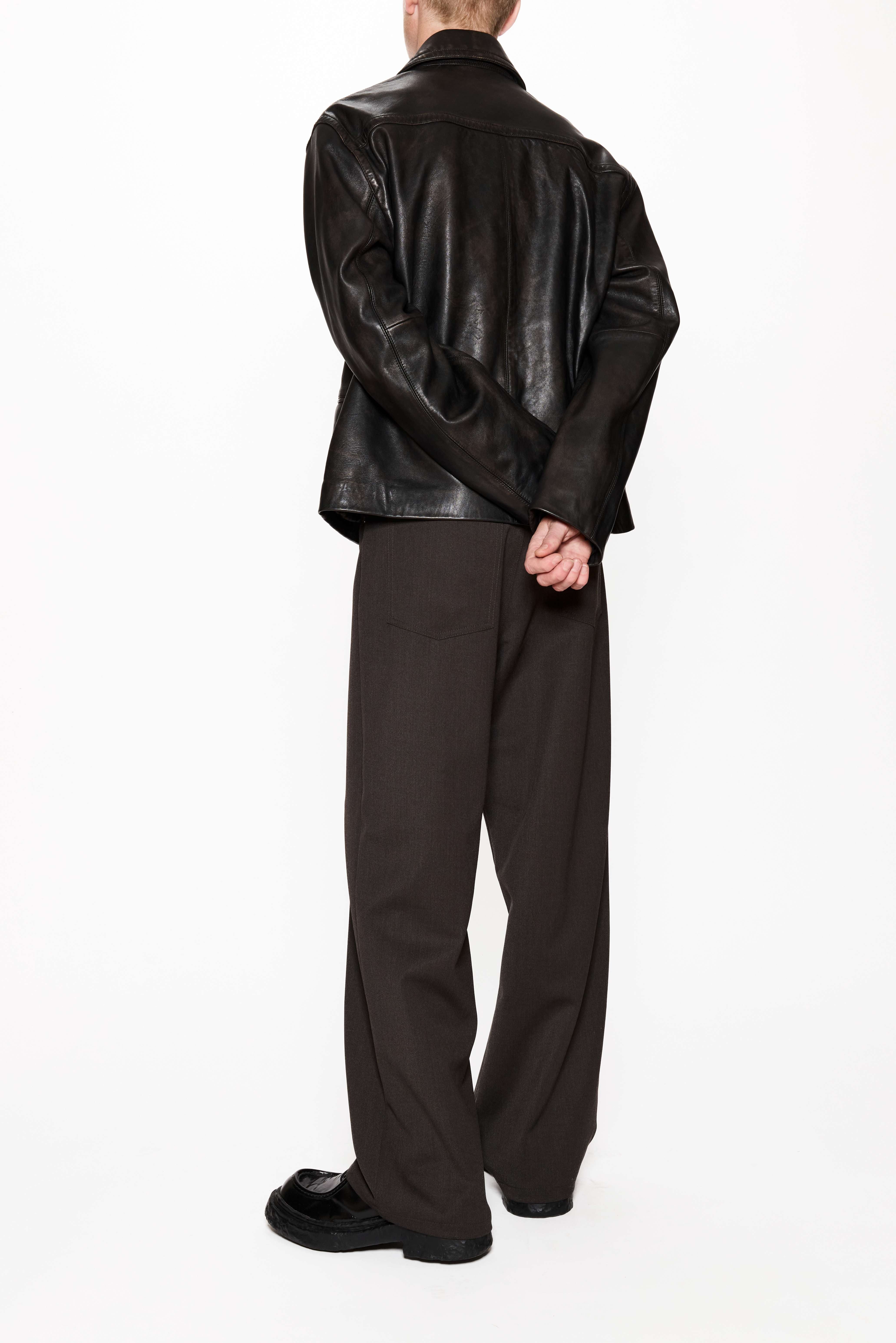 Boxy Leather Jacket in Black – HOPE STHLM