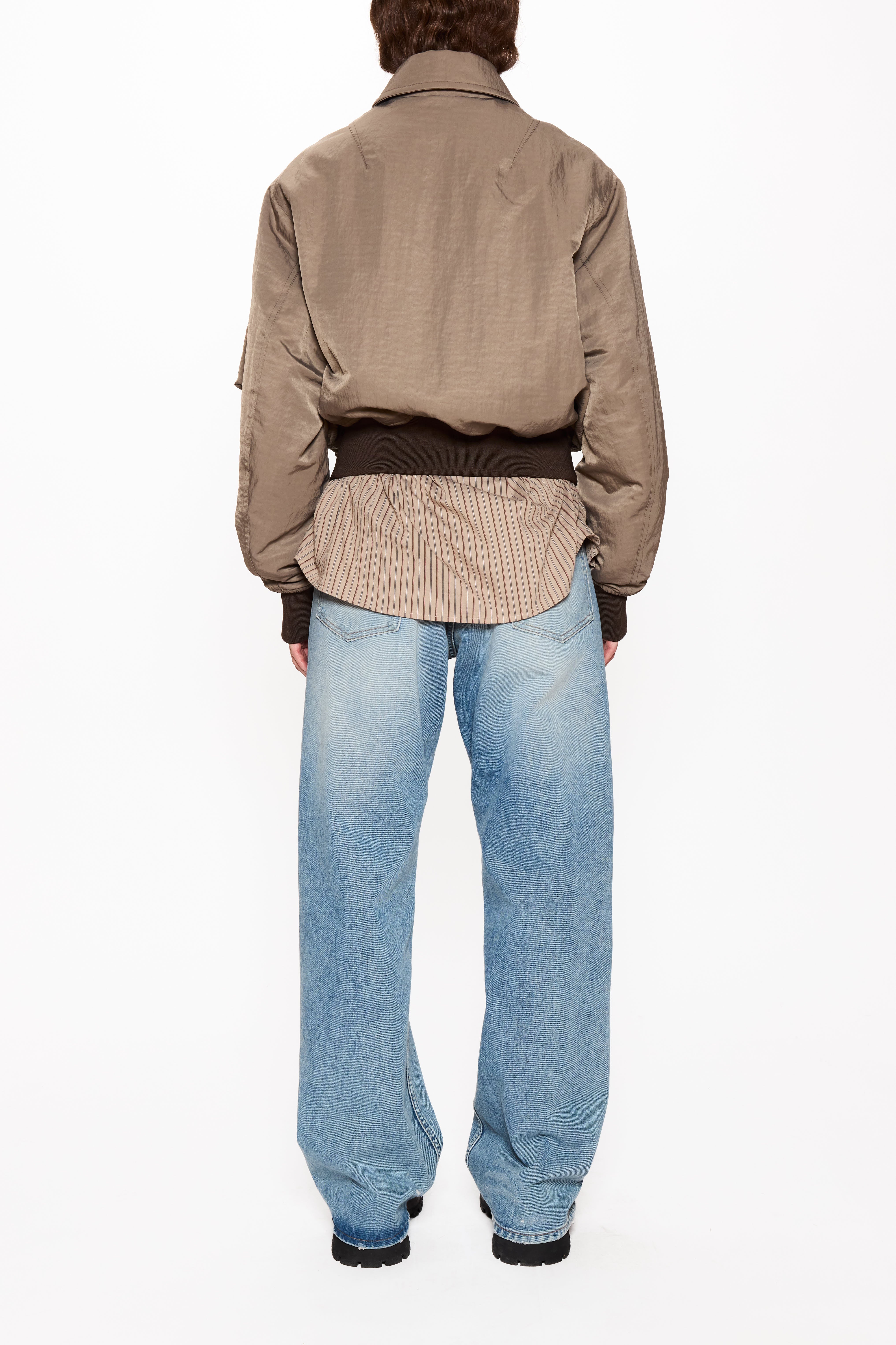 Bomber Jacket in Light Brown Nylon – HOPE STHLM