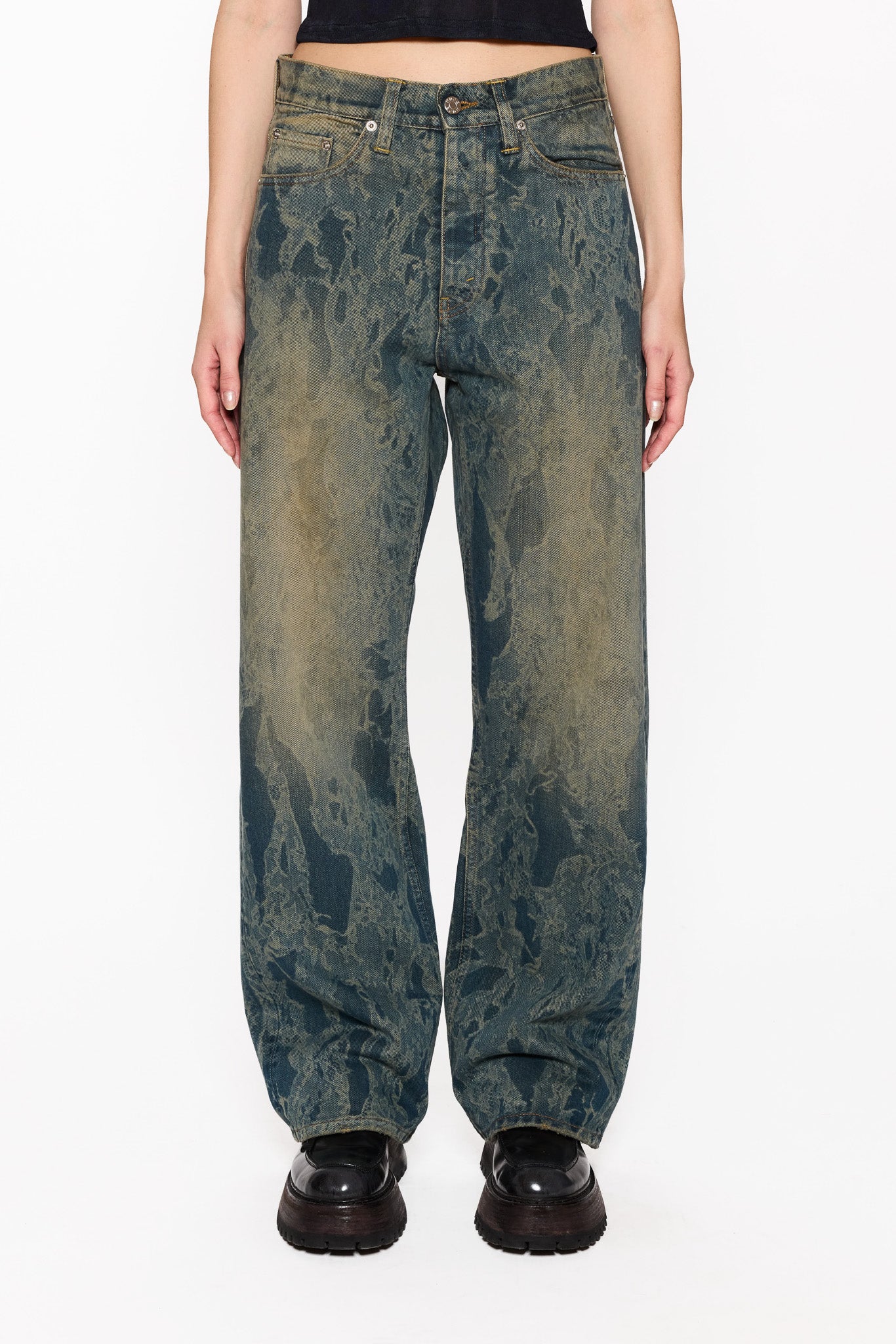 Loose-Fit Jeans in Lace Denim – HOPE STHLM