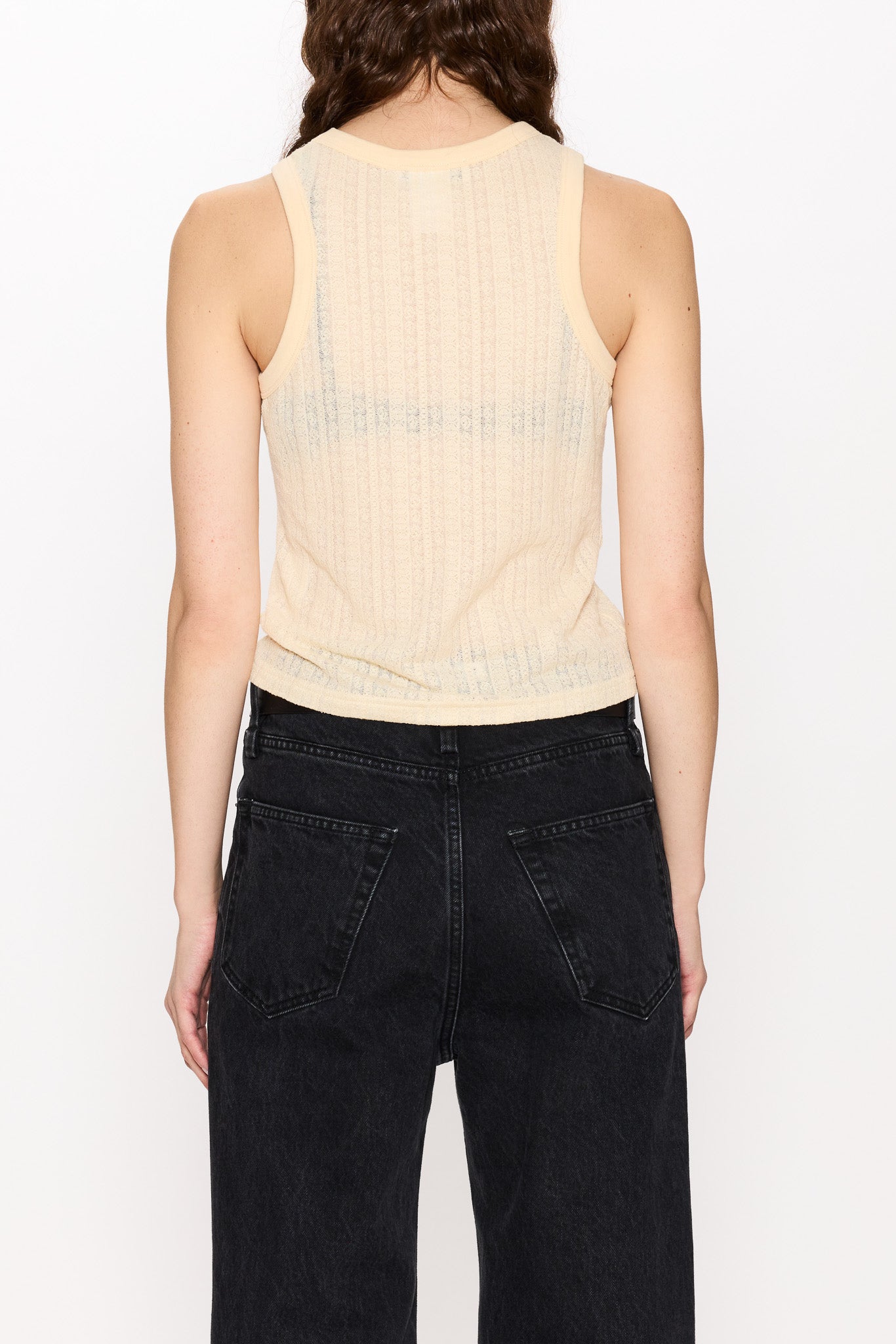 Tank Top in Ecru Lace Jersey – HOPE STHLM