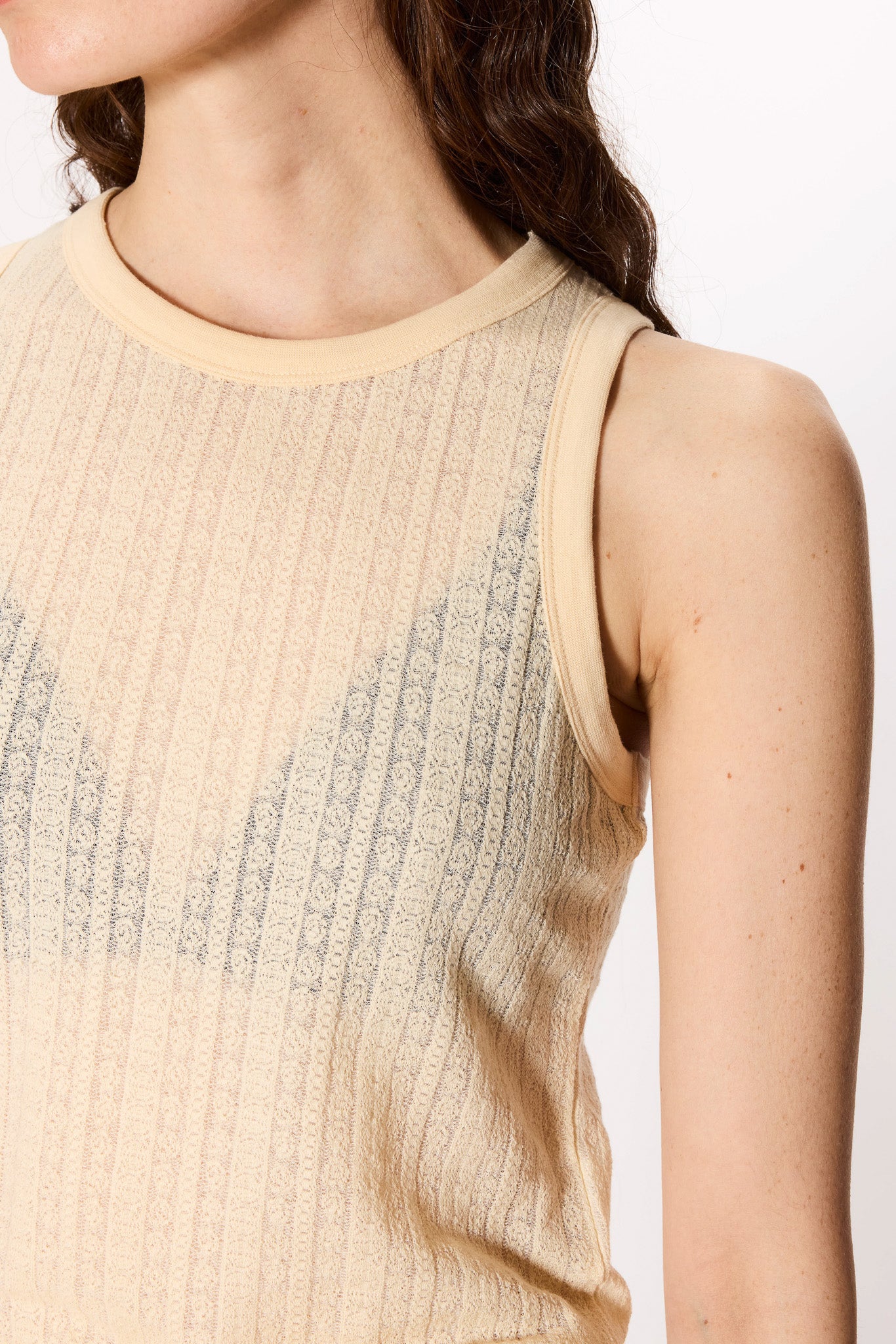 Tank Top in Ecru Lace Jersey – HOPE STHLM