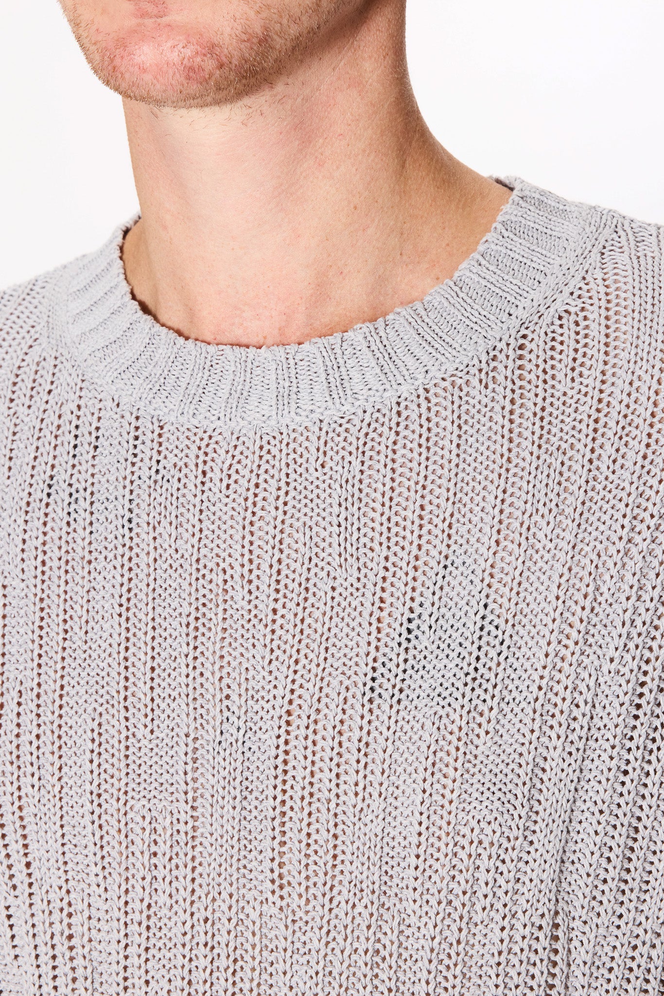 Relaxed Sweater in Cold Grey Bark Rib – HOPE STHLM