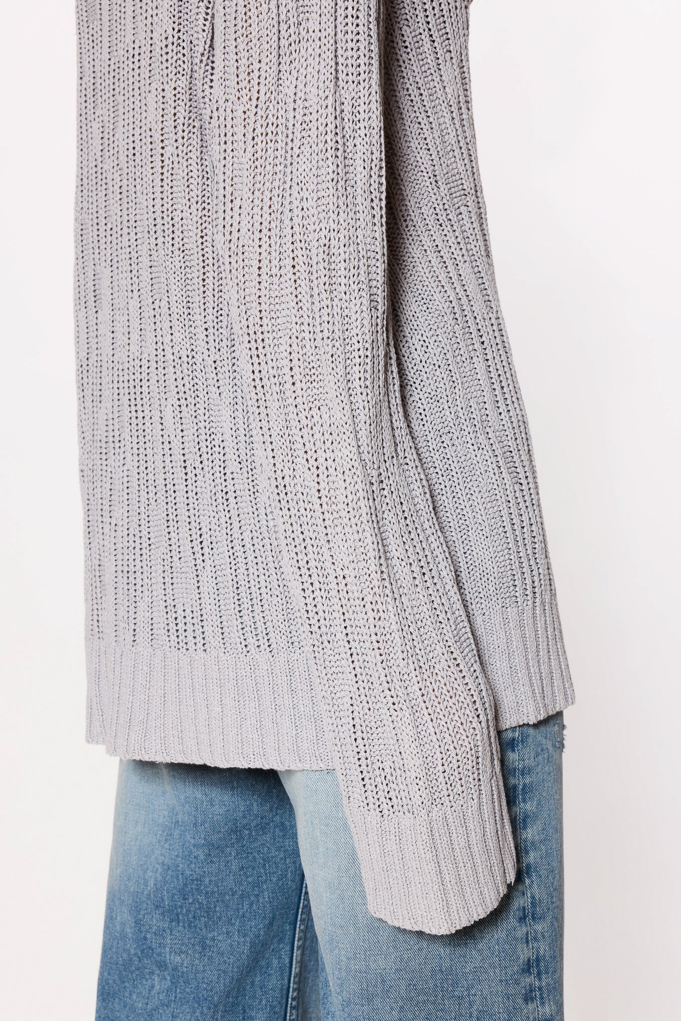 Relaxed Sweater in Cold Grey Bark Rib – HOPE STHLM