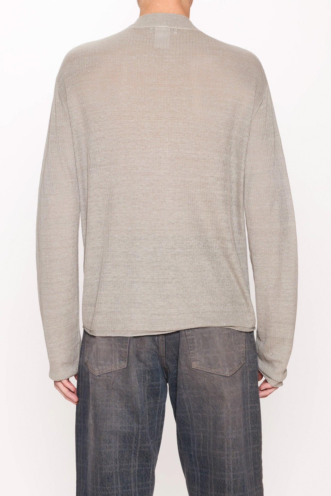 Zip-Up Cardigan in Grey Hemp Rib – HOPE STHLM