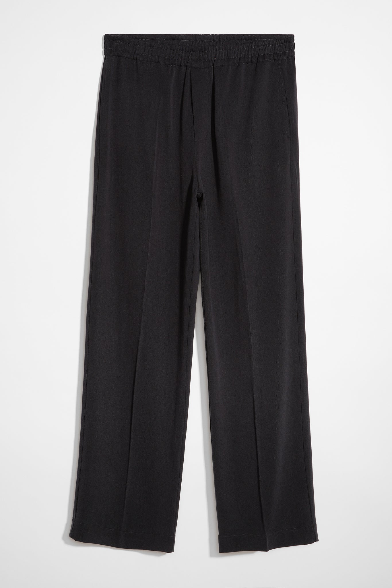 Elasticated Wide-leg Trousers