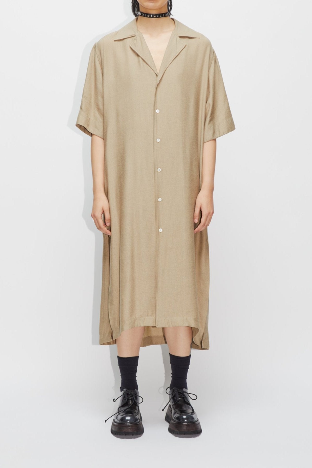 Shortsleeved Shirt Dress